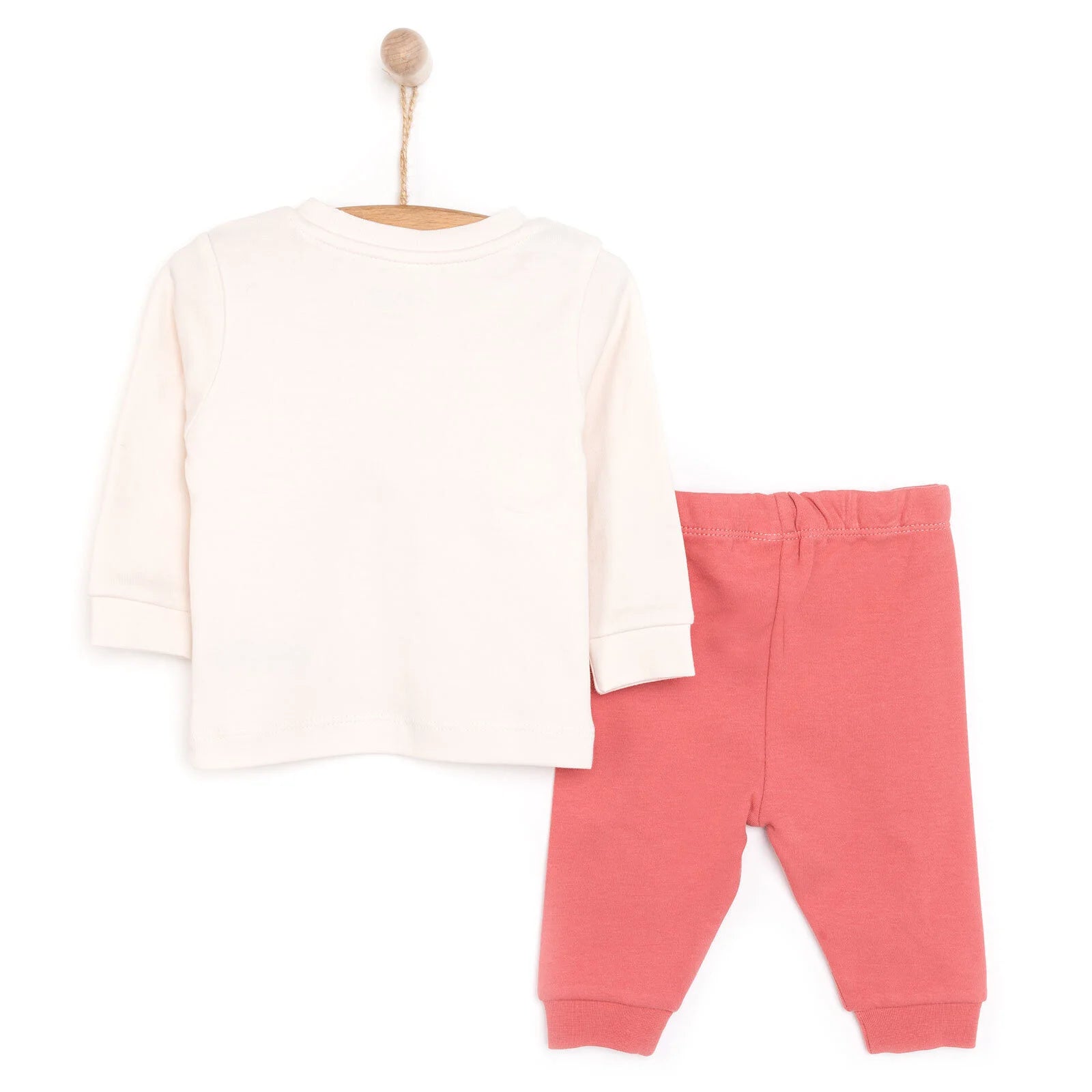 HelloBaby Baby Girl Long Sleeve Pyjamas Set - Ecru - ebebek - Black Friday