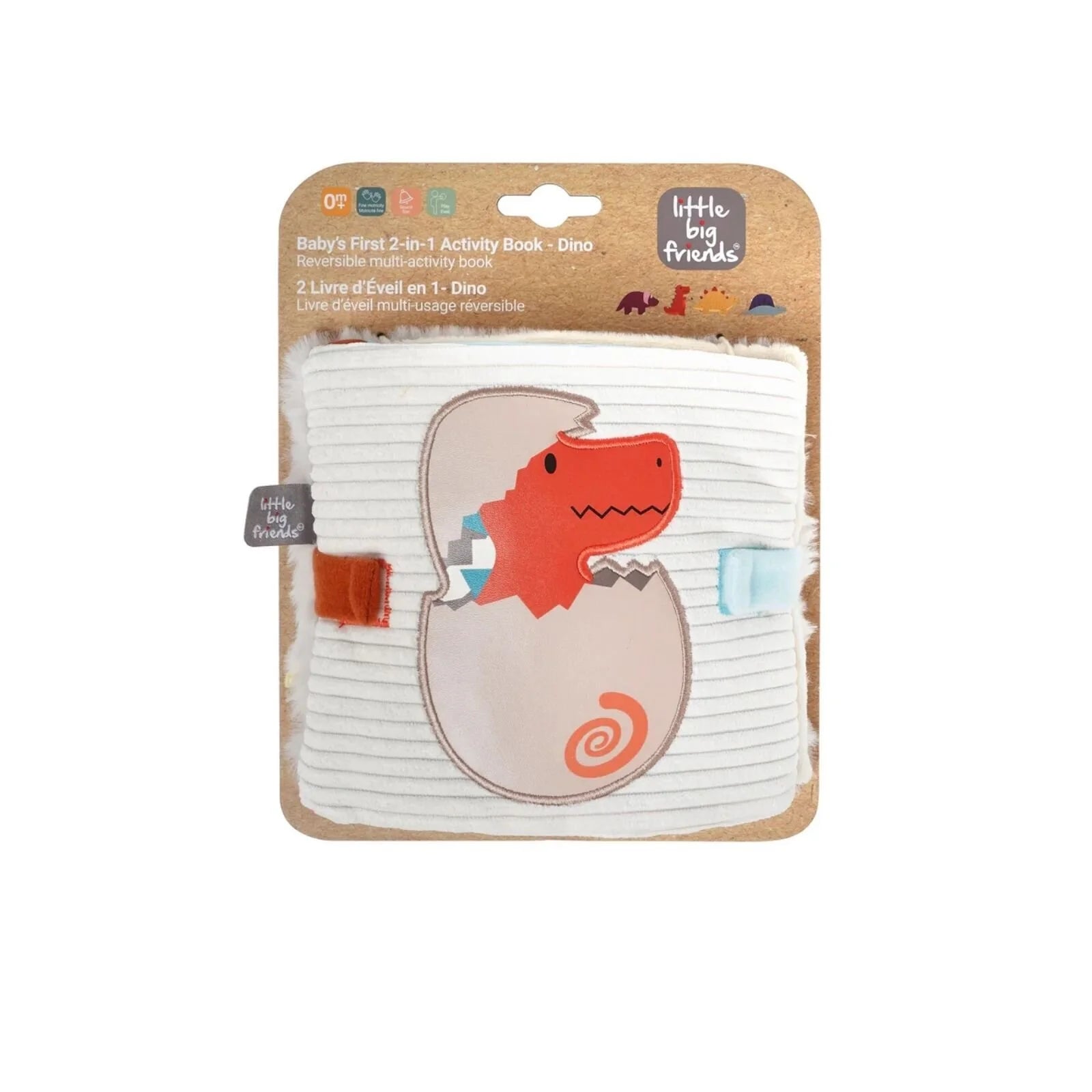 Little Big Friends Soft Activity Book 2 - in - 1 - Dino - ebebek - Black Friday