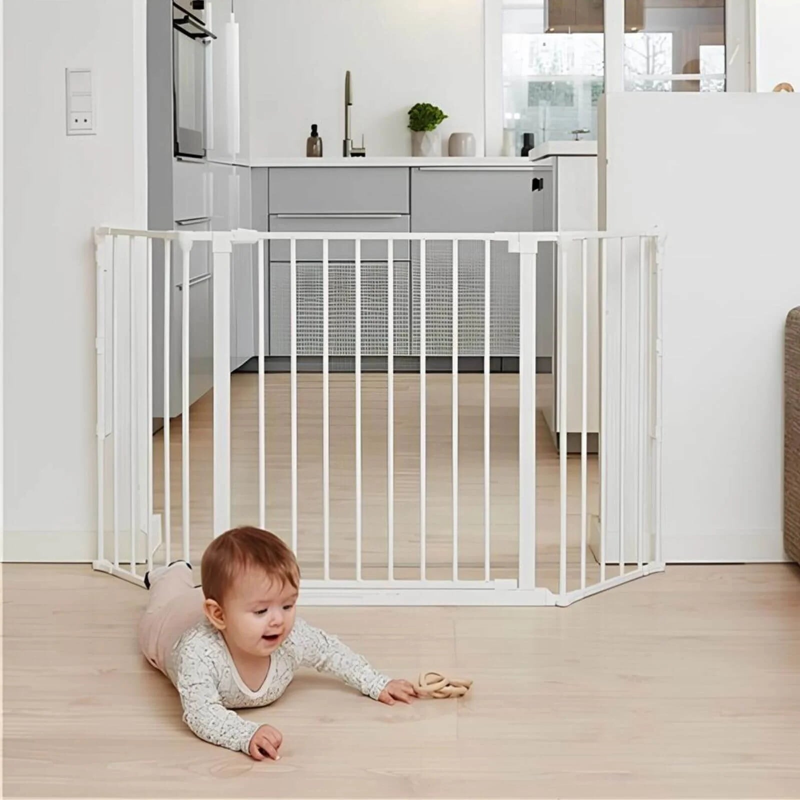 BabyDan Gate Section - White - ebebek - Black Friday