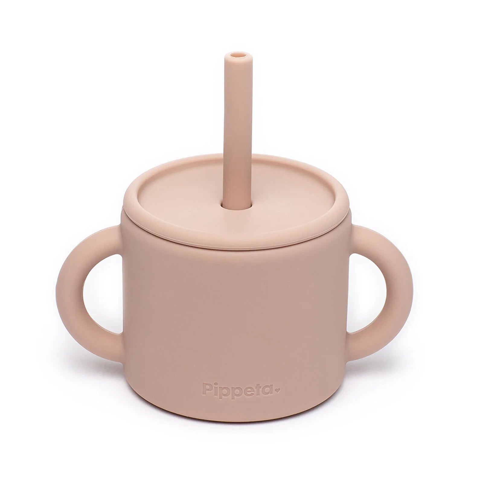 Pippeta Silicone Cup with Straw - Ash Rose - ebebek - Black Friday