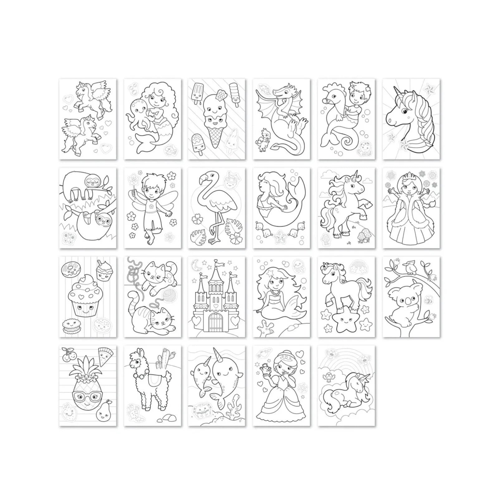 Orchard Toys Unicorns Mermaids & More Colouring Book - ebebek - Black Friday