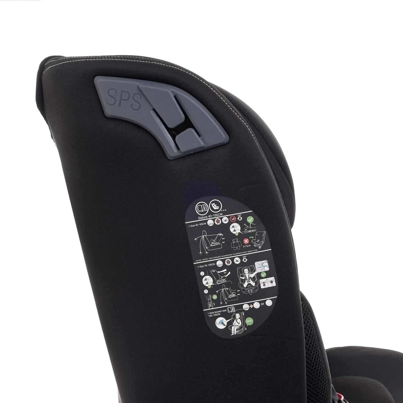 baby plus Pixi i - Size Car Seat - Black - baby plus - ebebek