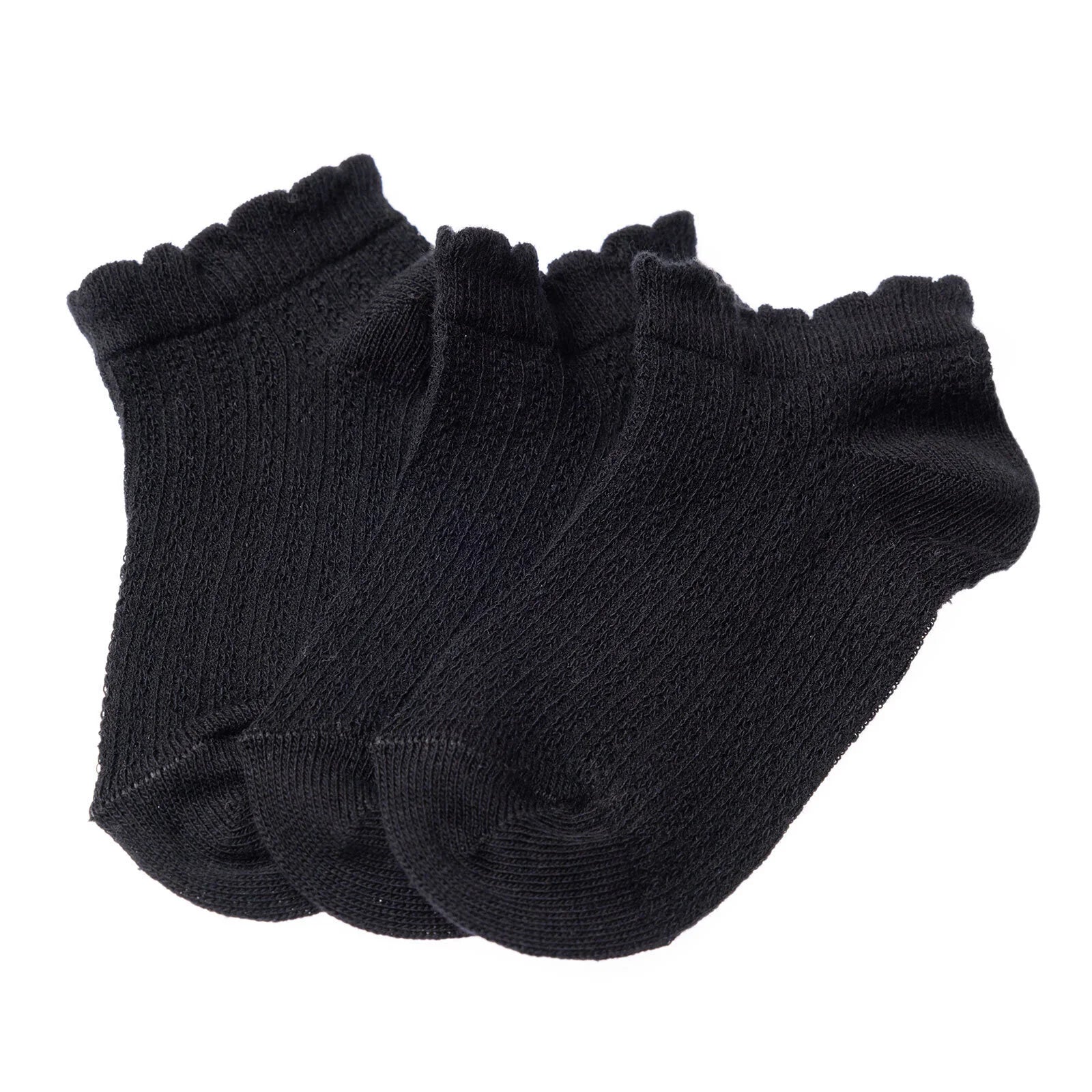 HelloBaby Baby Girl Socks 3 pcs - Black - ebebek - Black Friday