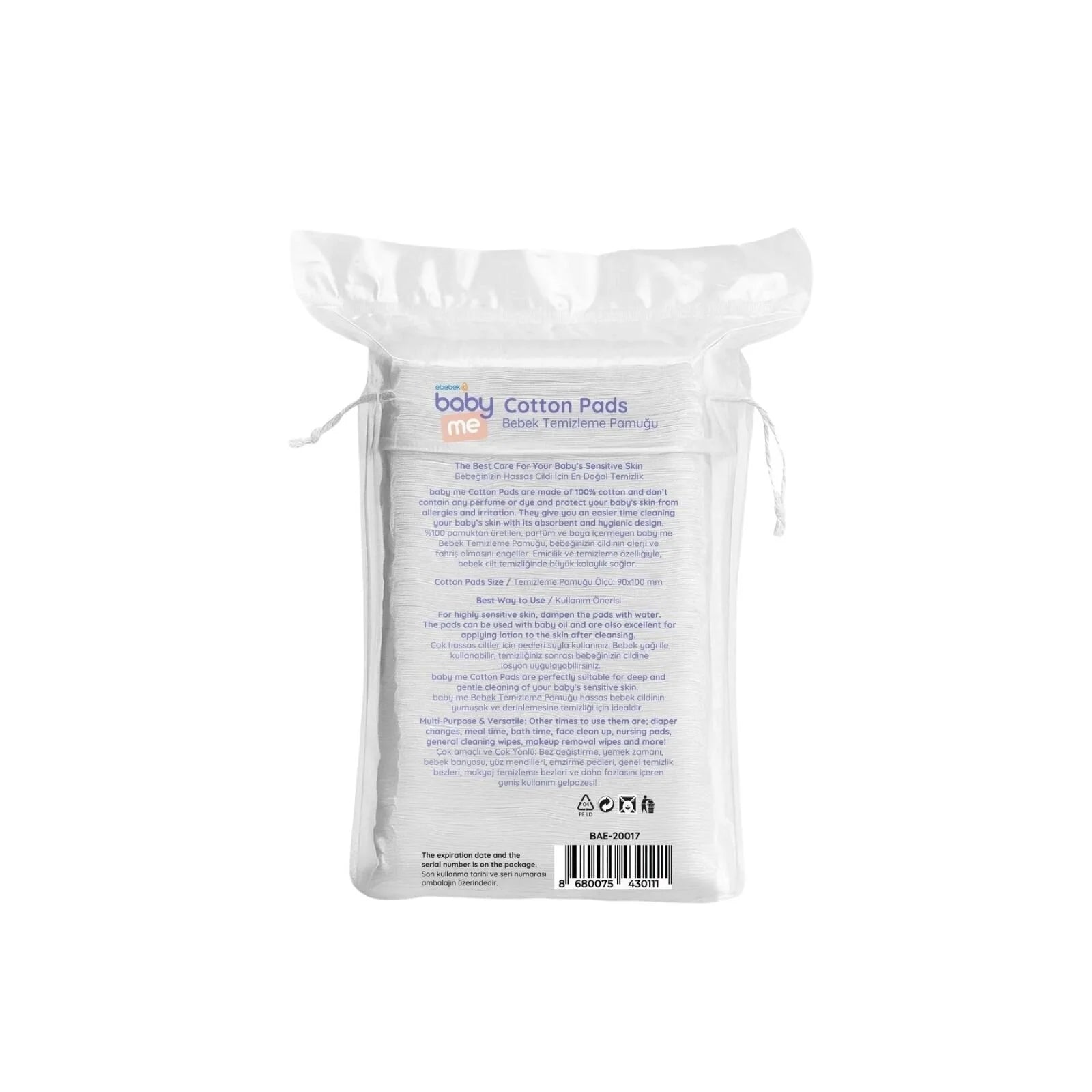 baby me Baby Cleaning Cotton Pads 15x60 pcs - ebebek - Black Friday