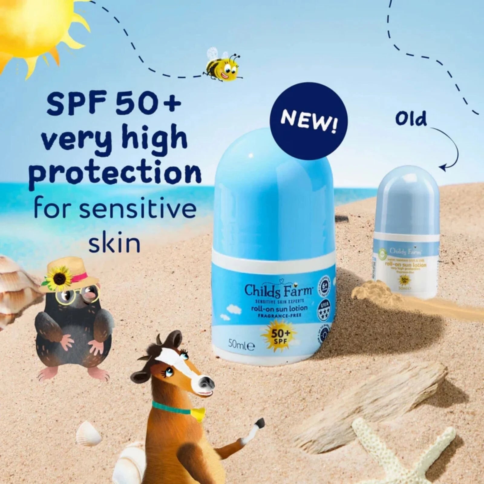 Childs Farm SPF50+ Roll On Fragrance Free Sun Lotion 50ml - ebebek - Black Friday