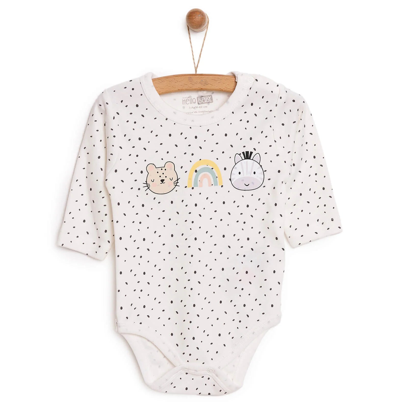 HelloBaby Baby Girl Long Sleeve Body - Ecru - ebebek - Black Friday
