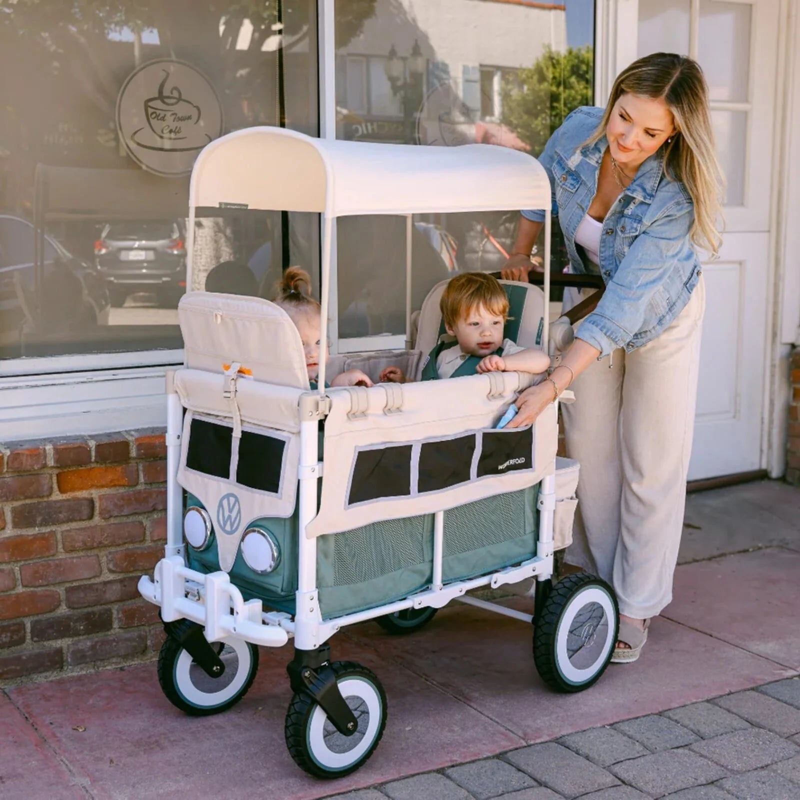 Wonderfold VW2 Volkswagen Stroller Wagon - Green - ebebek - Black Friday