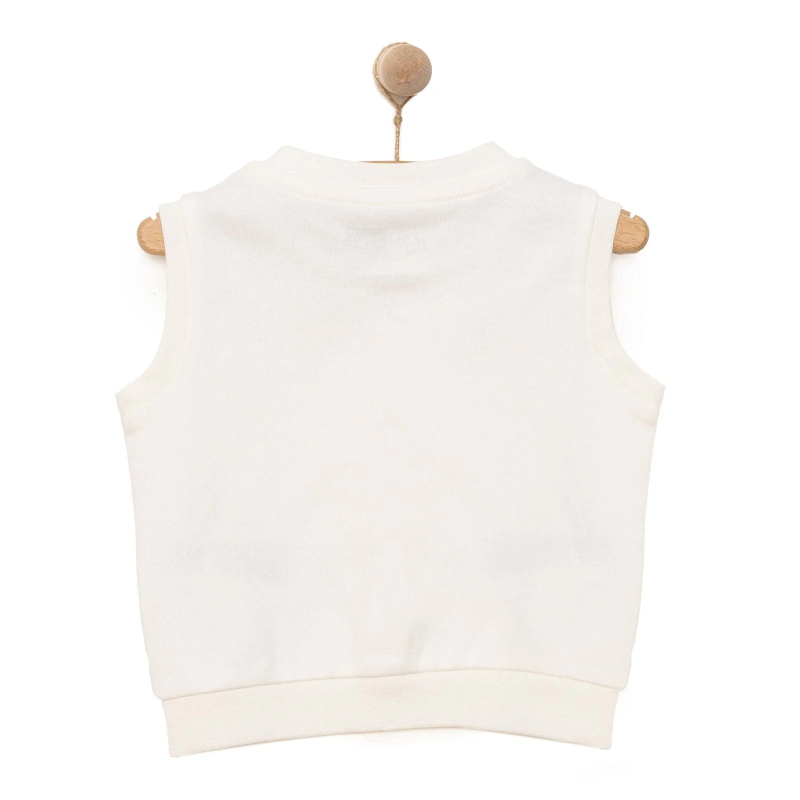 HelloBaby Baby Boy Ribbed Cardigan - Ecru - ebebek - Black Friday