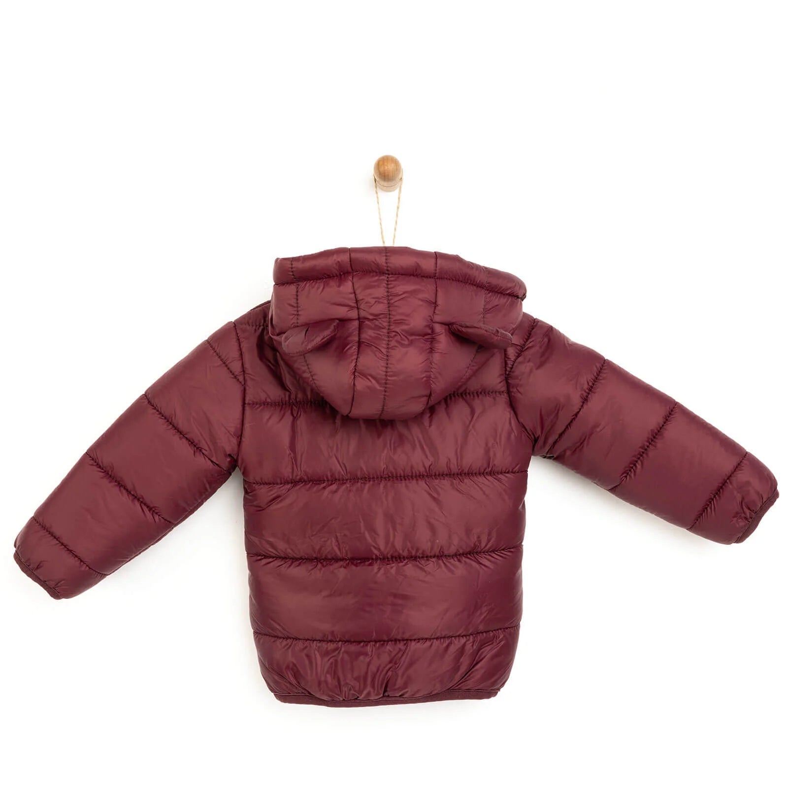 HelloBaby Eared Hoodie Coat - Maroon - ebebek - Black Friday