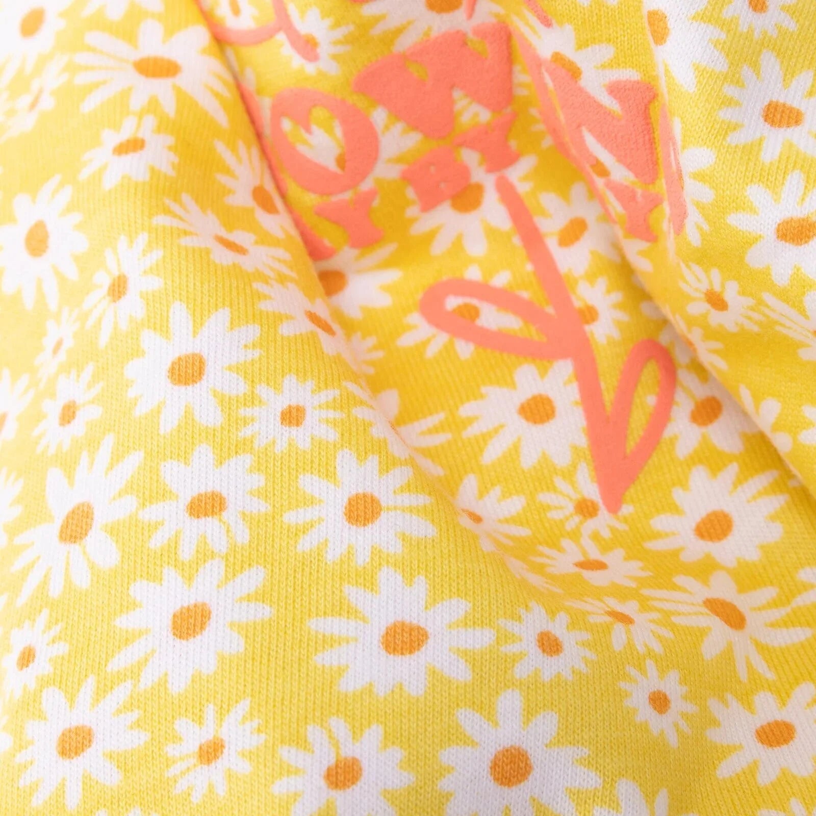 HelloBaby Baby Girl Basic Daisy Printed Tshirt - Yellow - ebebek - Black Friday