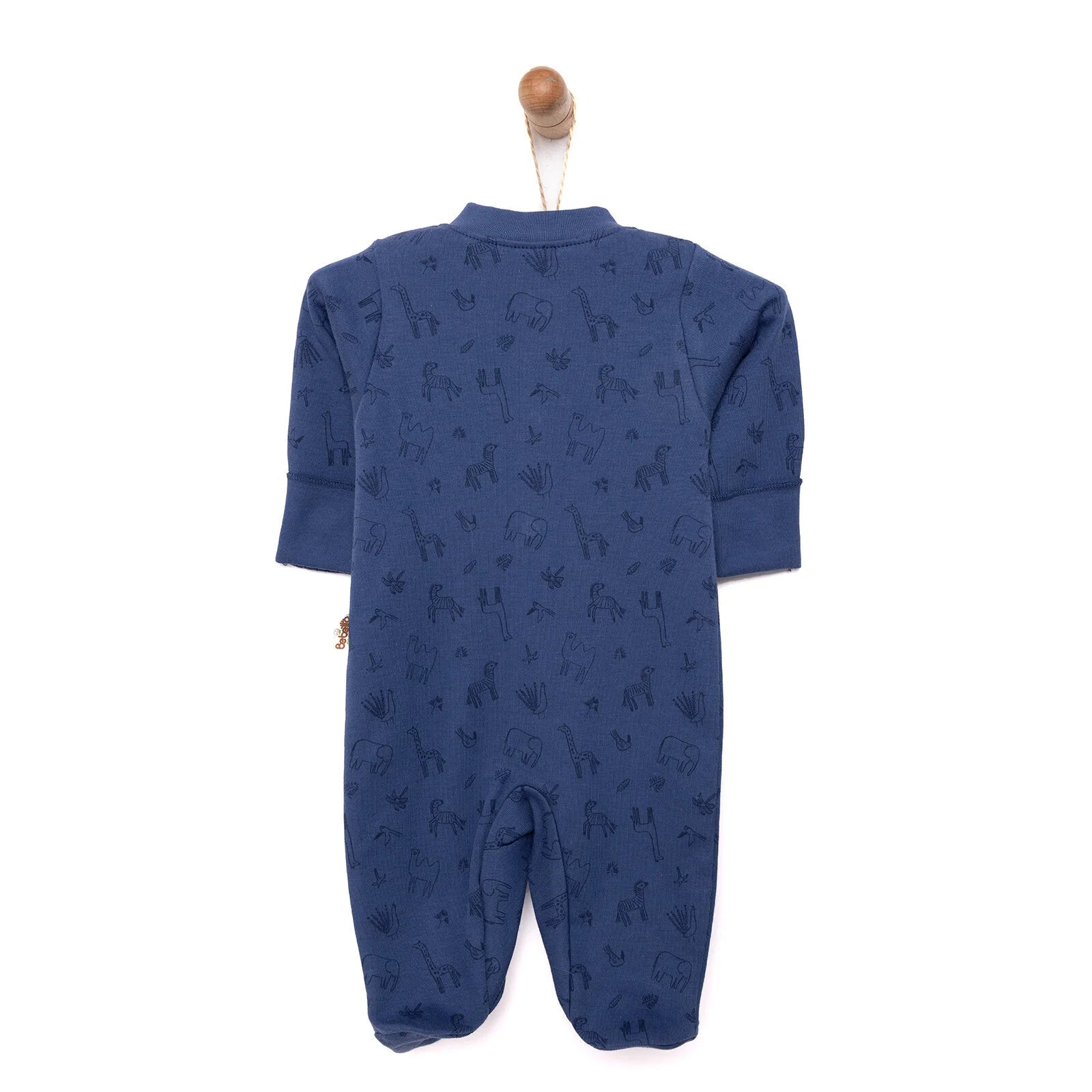 Bebetto Newborn Unisex Footed Jumpsuit - Indigo - ebebek - Black Friday