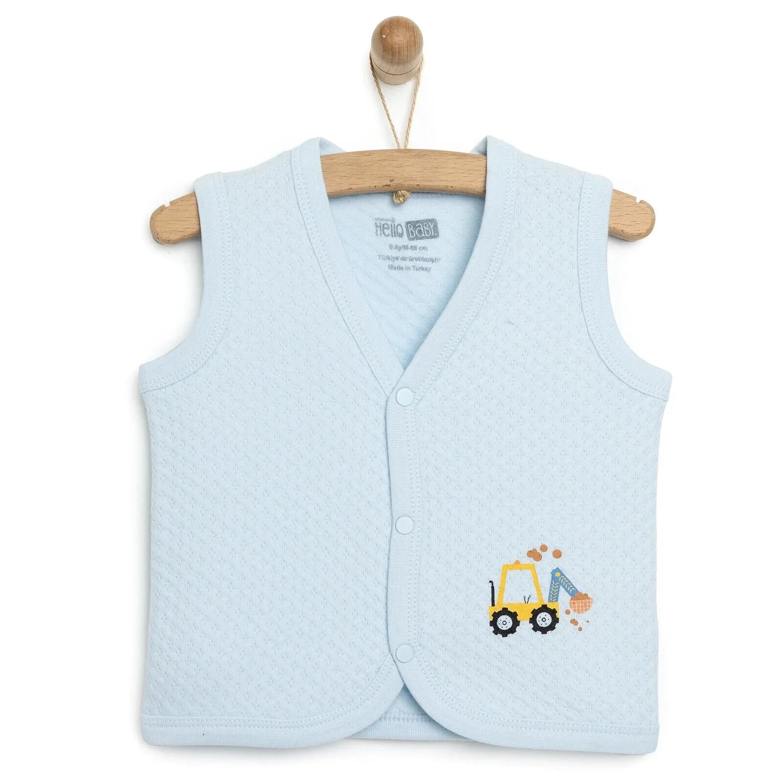 HelloBaby Quilted Vest - Light Blue - ebebek - Black Friday