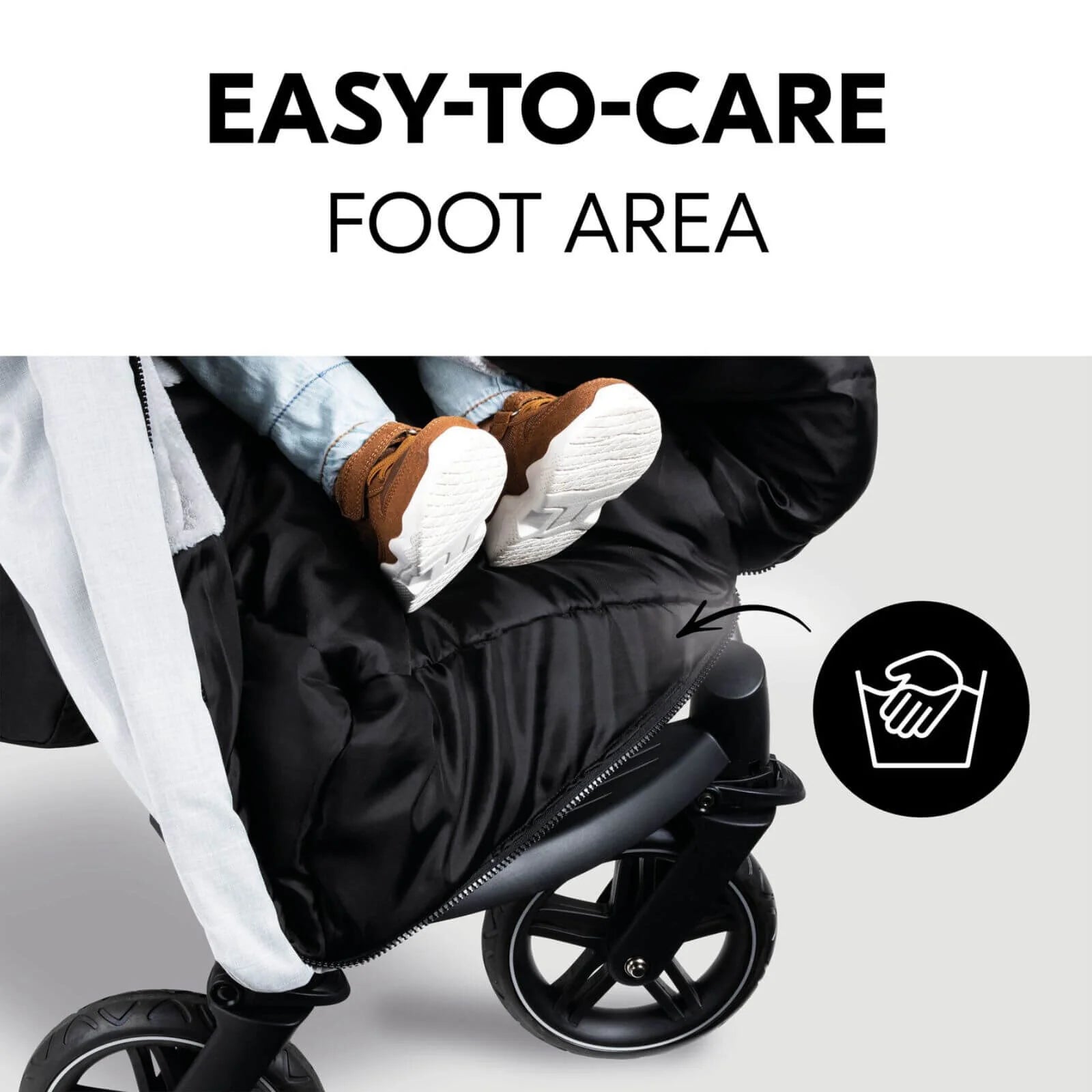 Hauck Pushchair Footmuff - Winter Grey - Hauck - ebebek