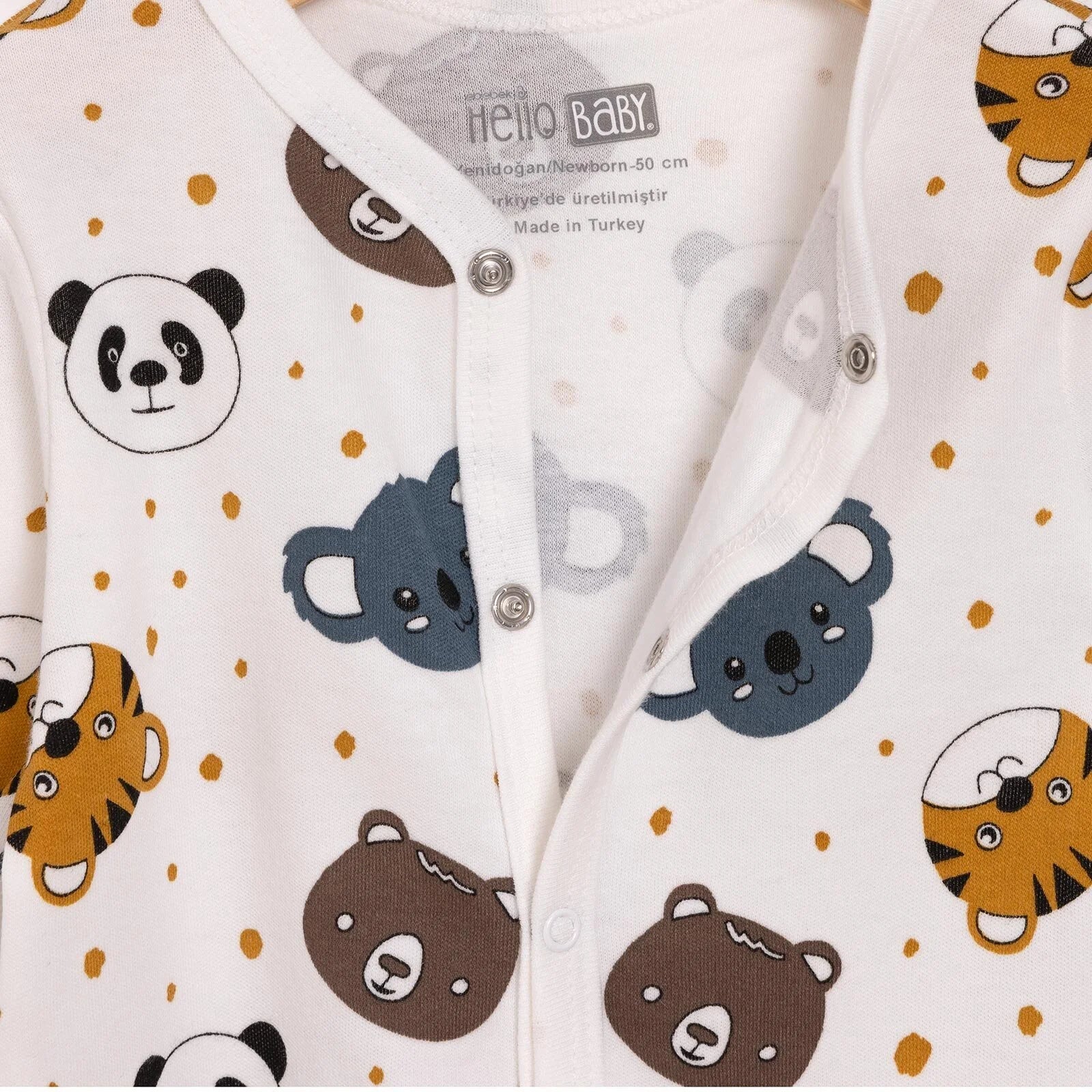 HelloBaby Boy Jumpsuit - Hat - Grey - ebebek - Black Friday