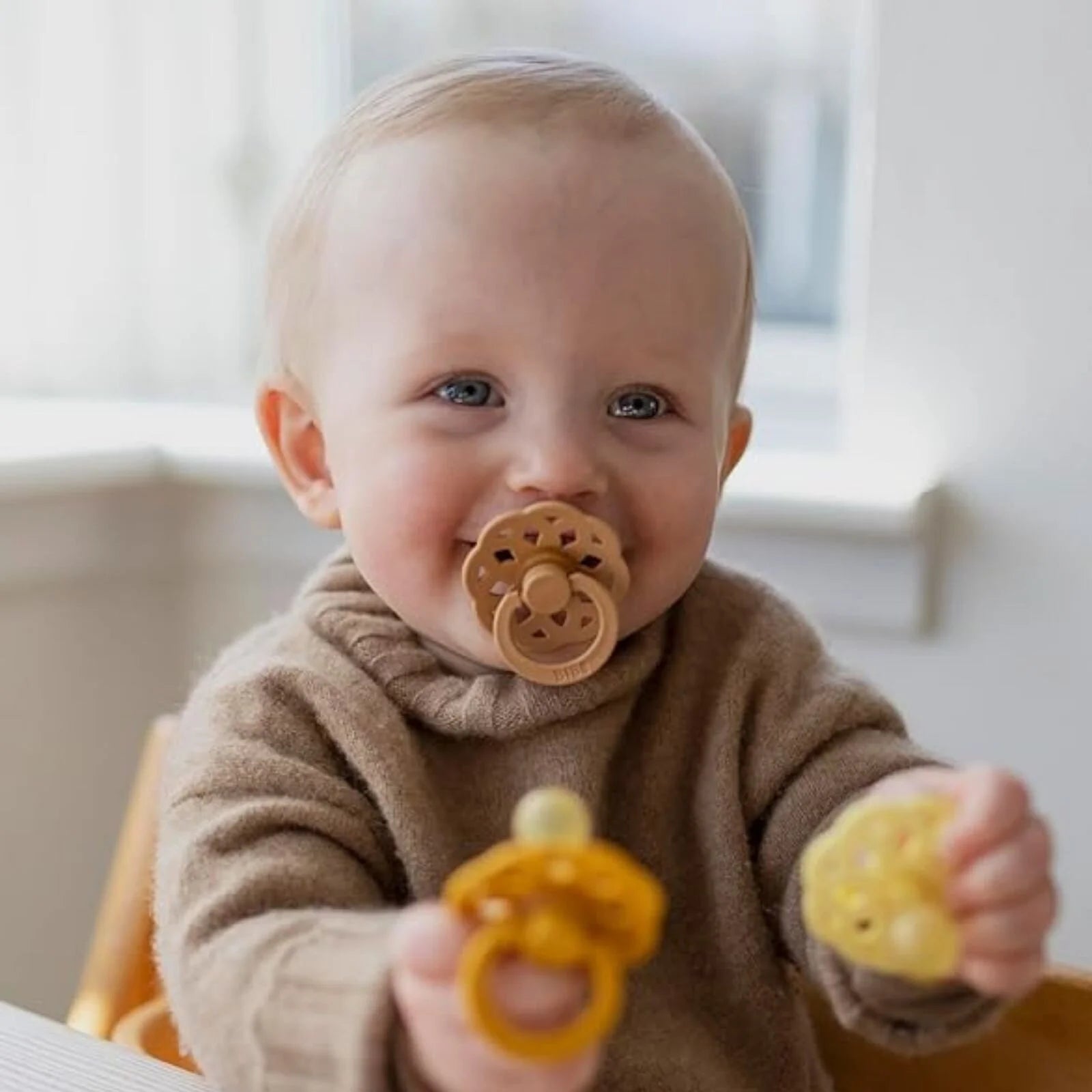 BIBS Boheme Soothers 0 - 6 months Pack of 2 - Woodchuck & Blush - ebebek - Black Friday