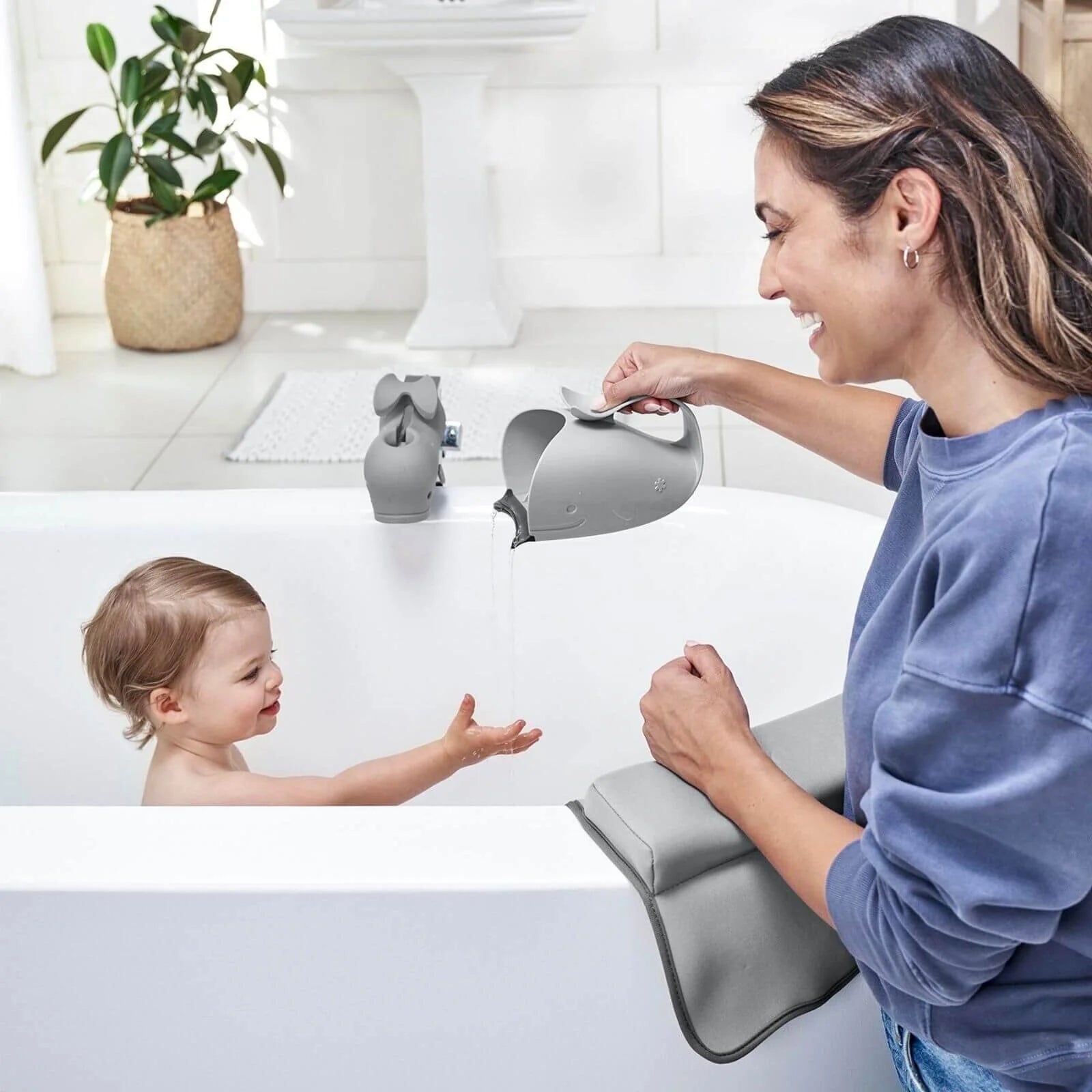 Skip Hop Moby Waterfall Bath Rinser Grey - Skip Hop - ebebek