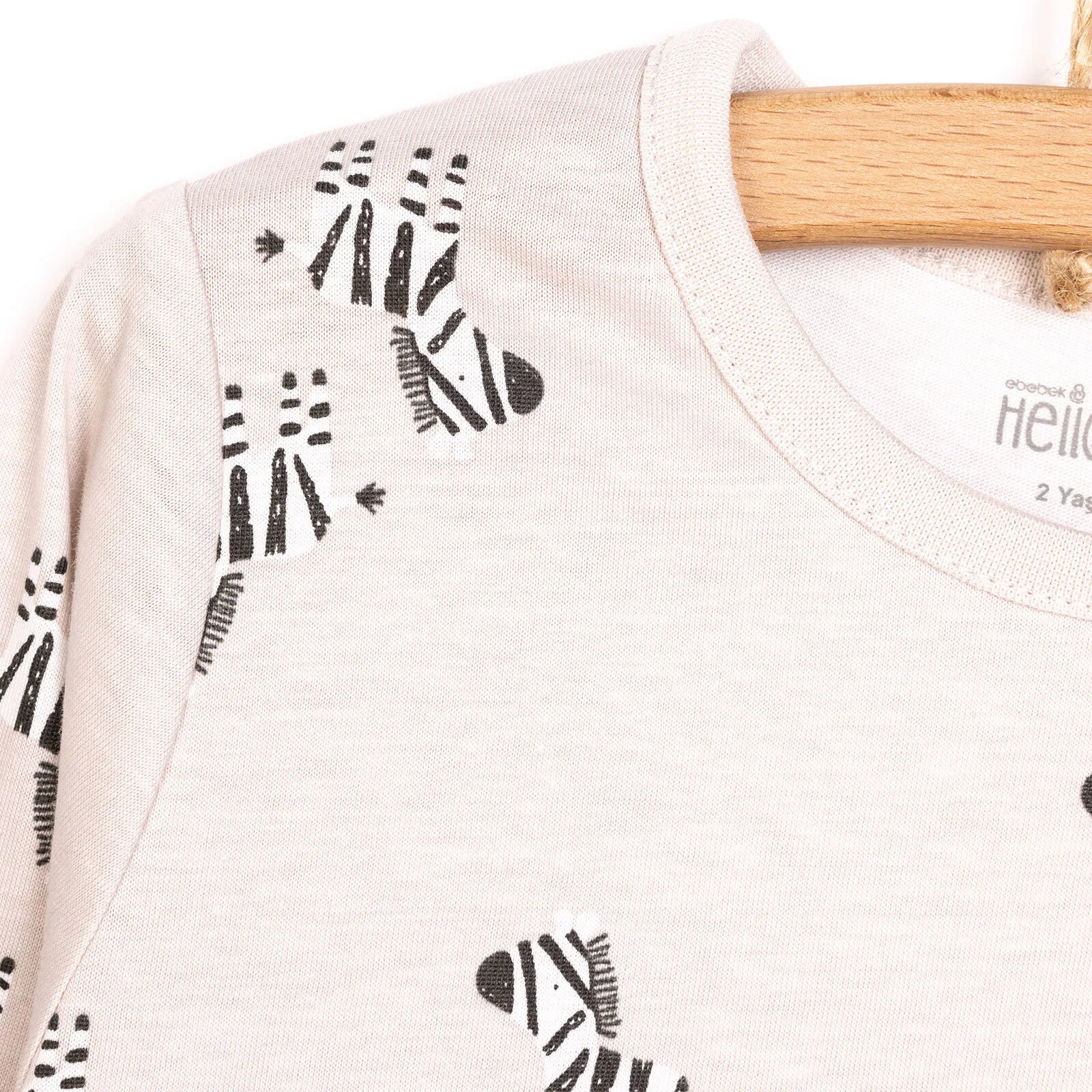 HelloBaby Baby Boy Long Sleeve Pyjamas Set - Beige - ebebek - Black Friday