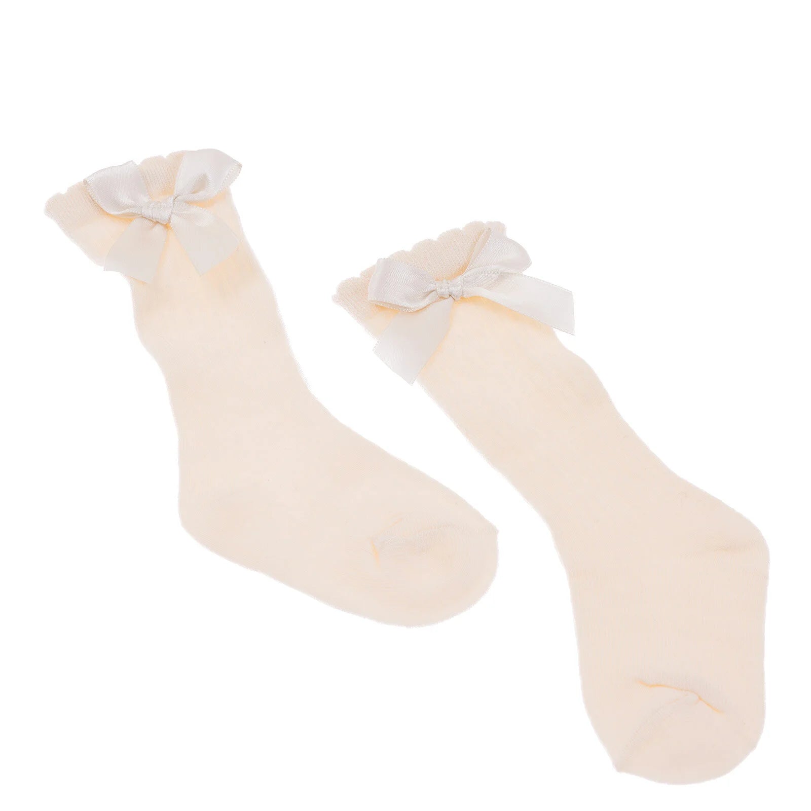 HelloBaby Girl Knee Socks - Ecru - ebebek - Black Friday
