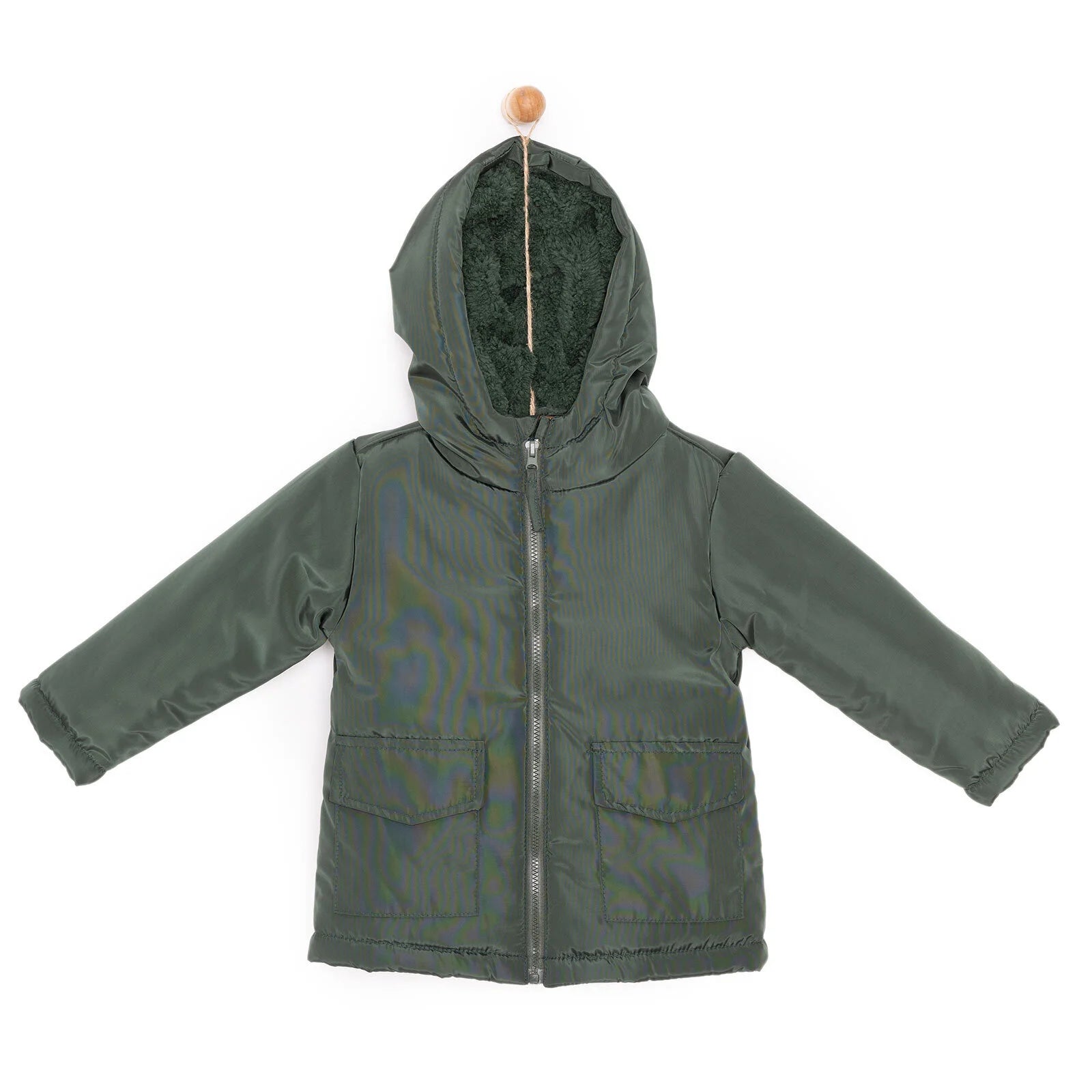 HelloBaby Hooded Coat - Green - ebebek - Black Friday