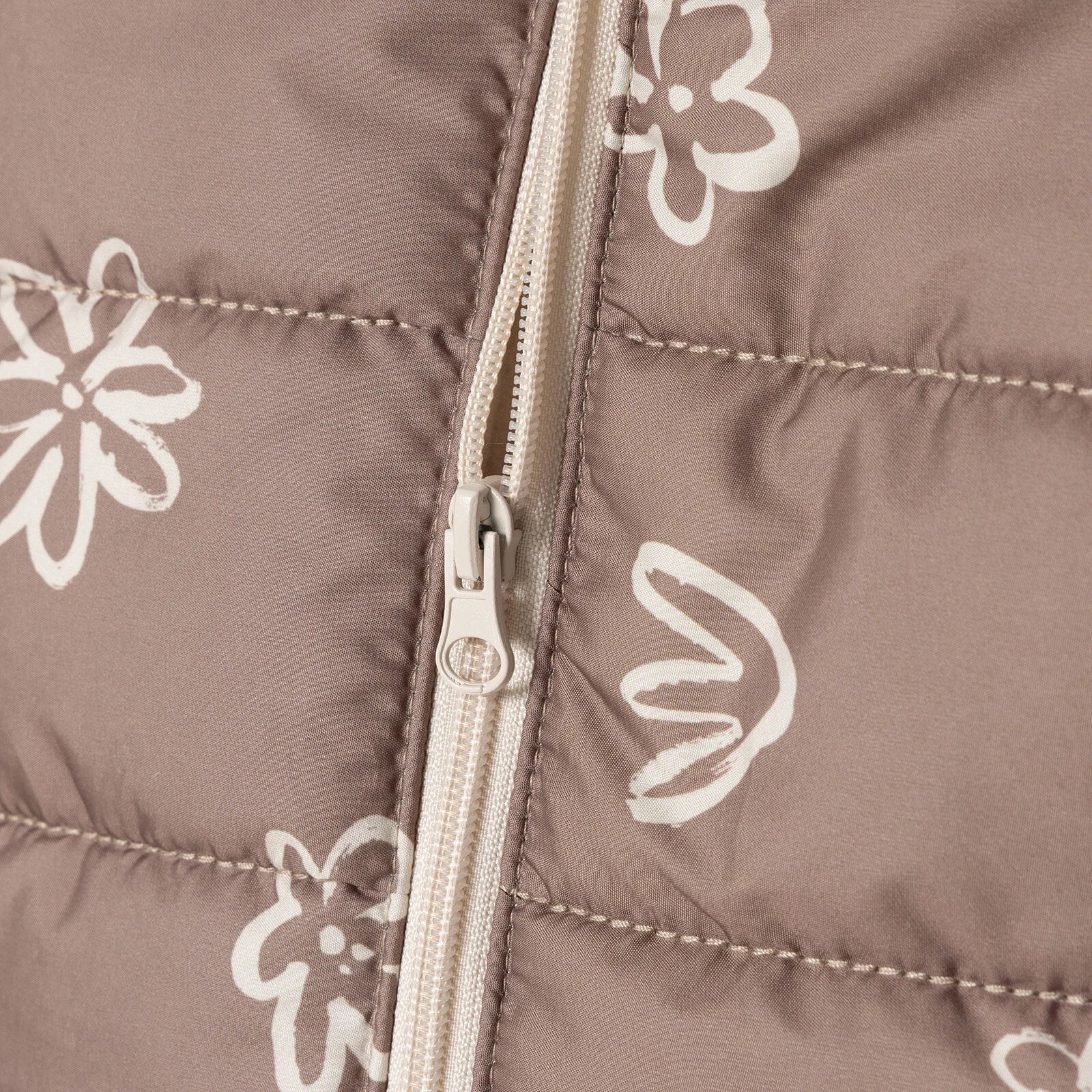 HelloBaby Floral Printed Girl Coat - Brown - ebebek - Black Friday