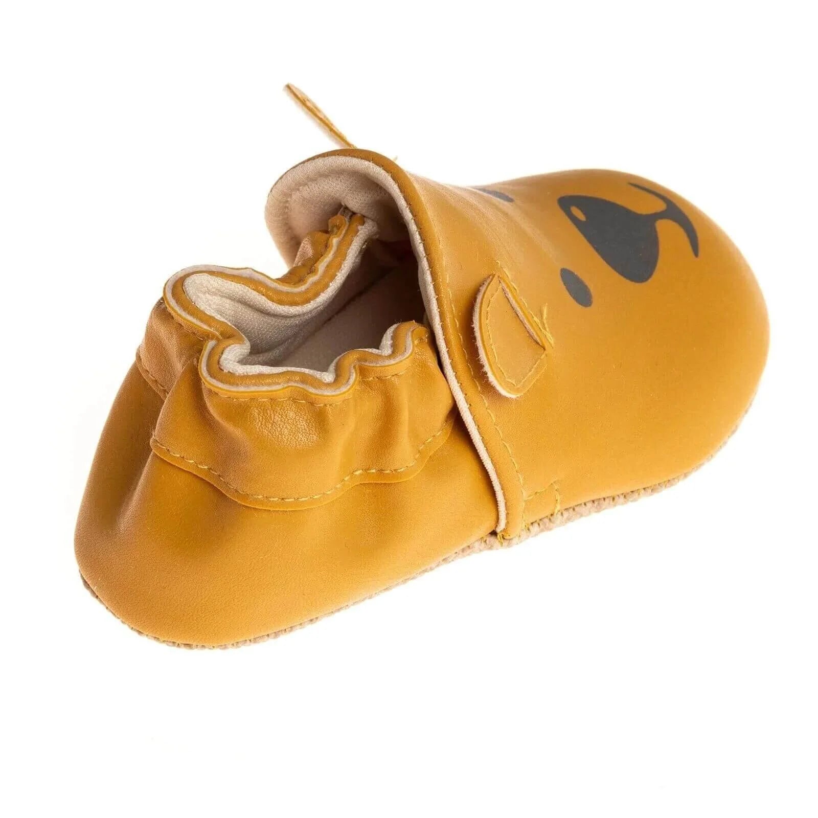 Papulin Unisex Bear Patterned Booties - Ginger - ebebek - Black Friday