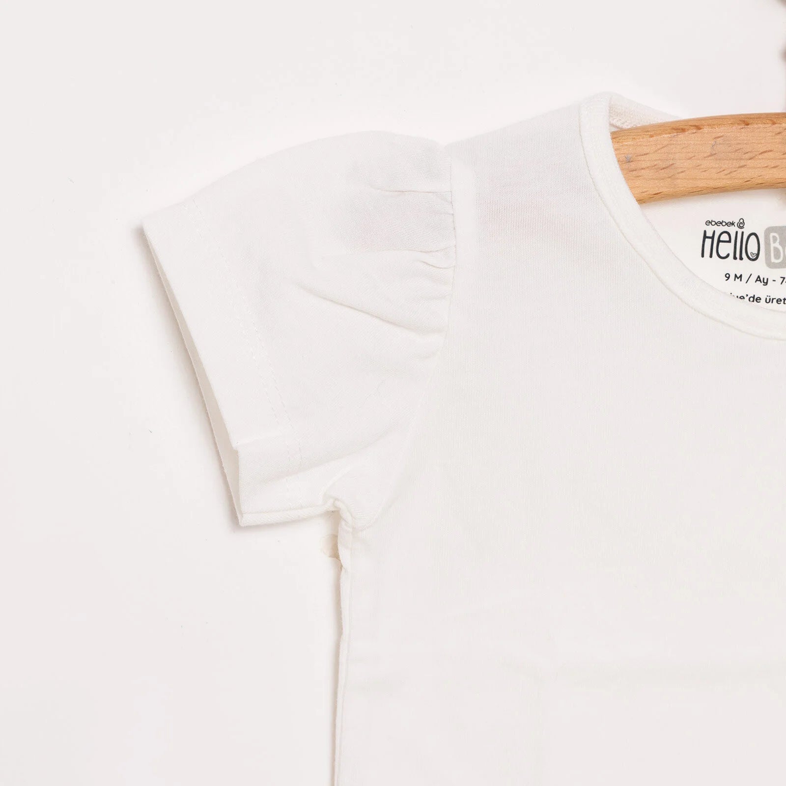 HelloBaby Baby Girl Basic Tshirt - Ecru - ebebek - Black Friday