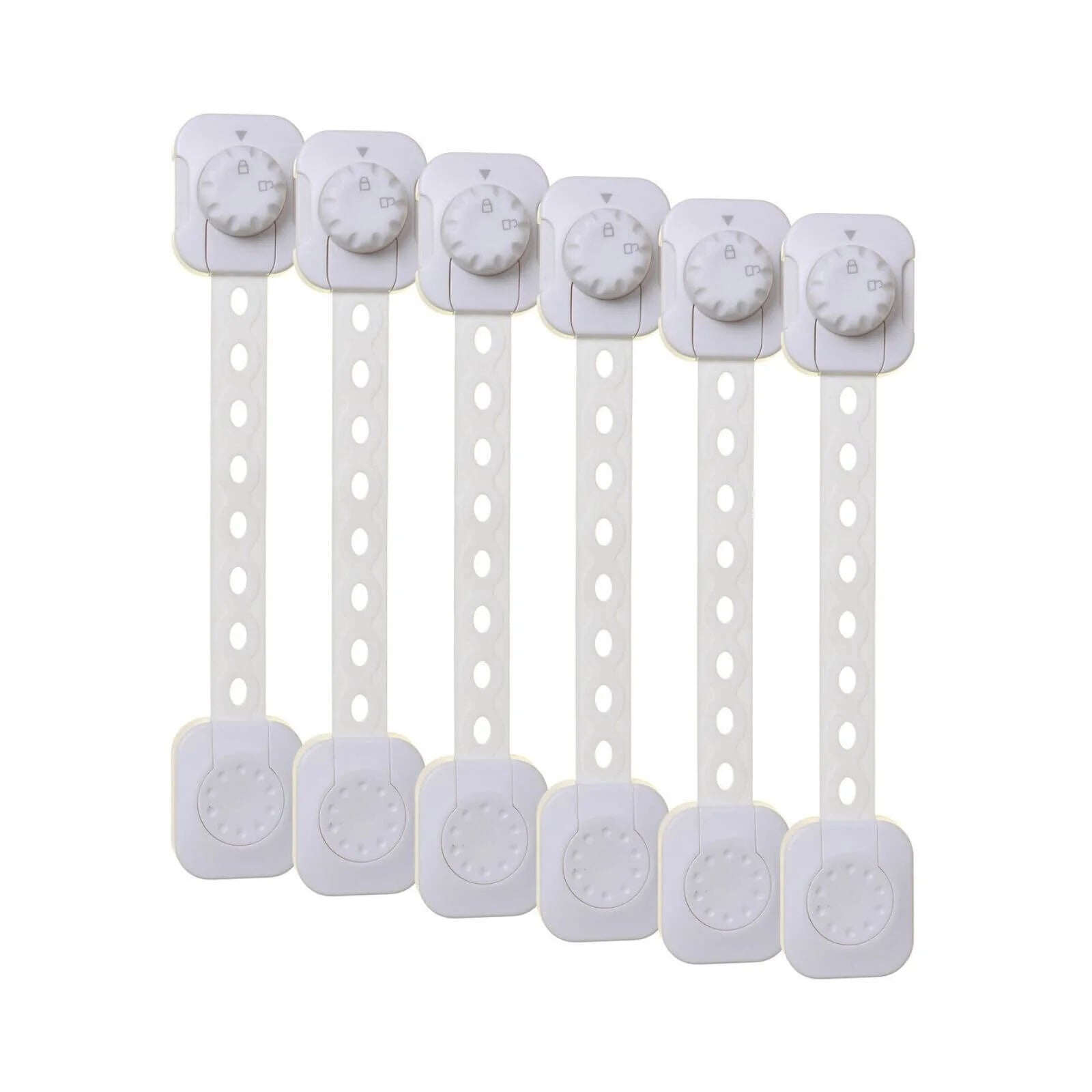 Dreambaby Twist N Lock Multi - Purpose Safety Latch Polybag Pack of 6 - White - ebebek - Black Friday