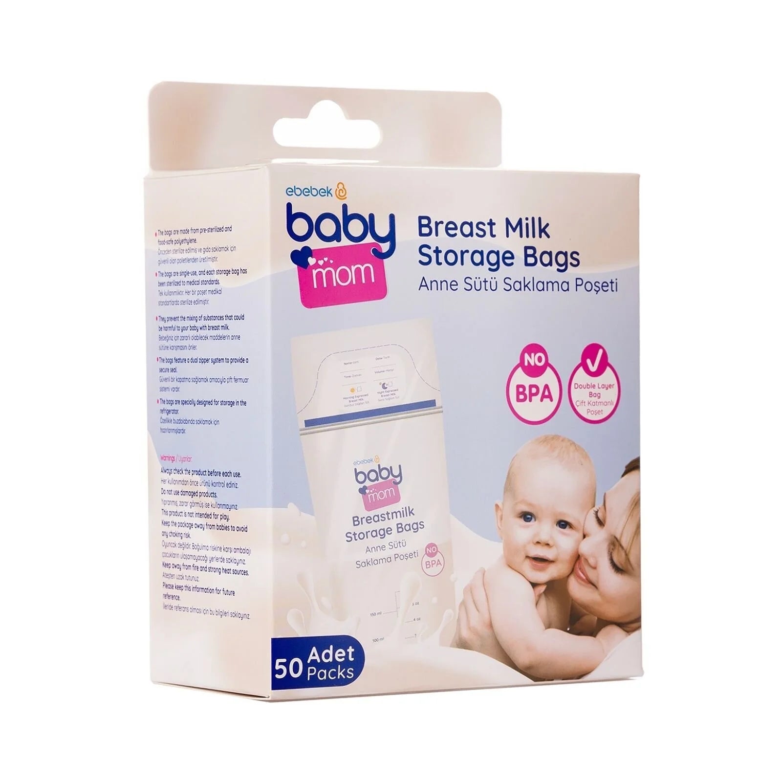 baby mom Breast Milk Storage Bag 50 pcs - ebebek - Black Friday