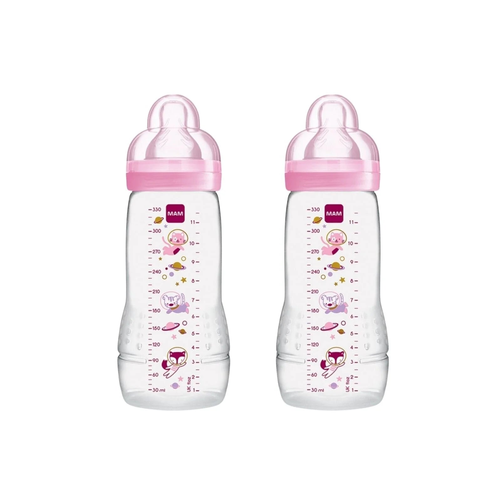 MAM Easy Active Bottle 330ml Pack of 2 - Pink - ebebek - Black Friday