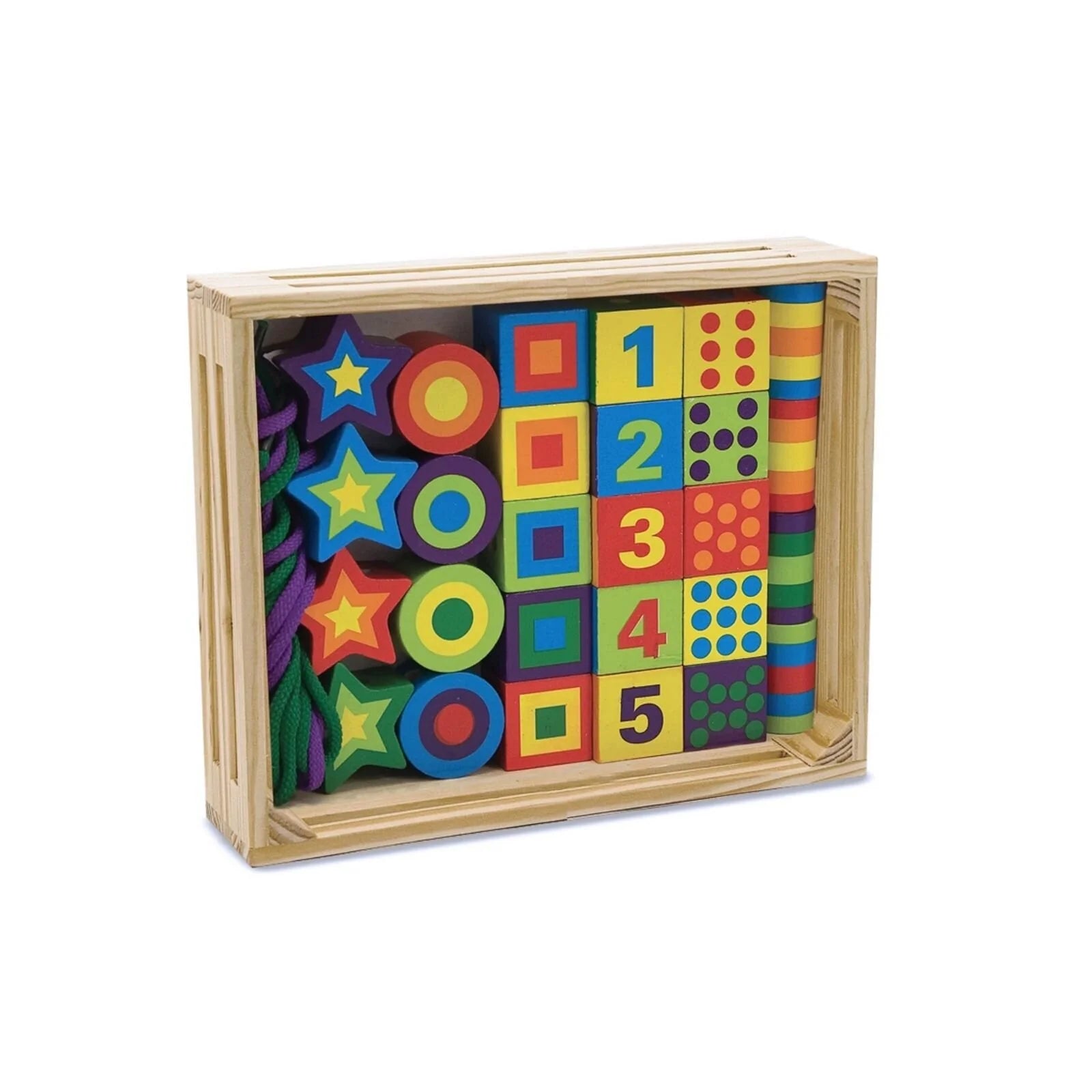 Melissa & Doug Wooden Jumbo Lacing Beads - ebebek - Christmas