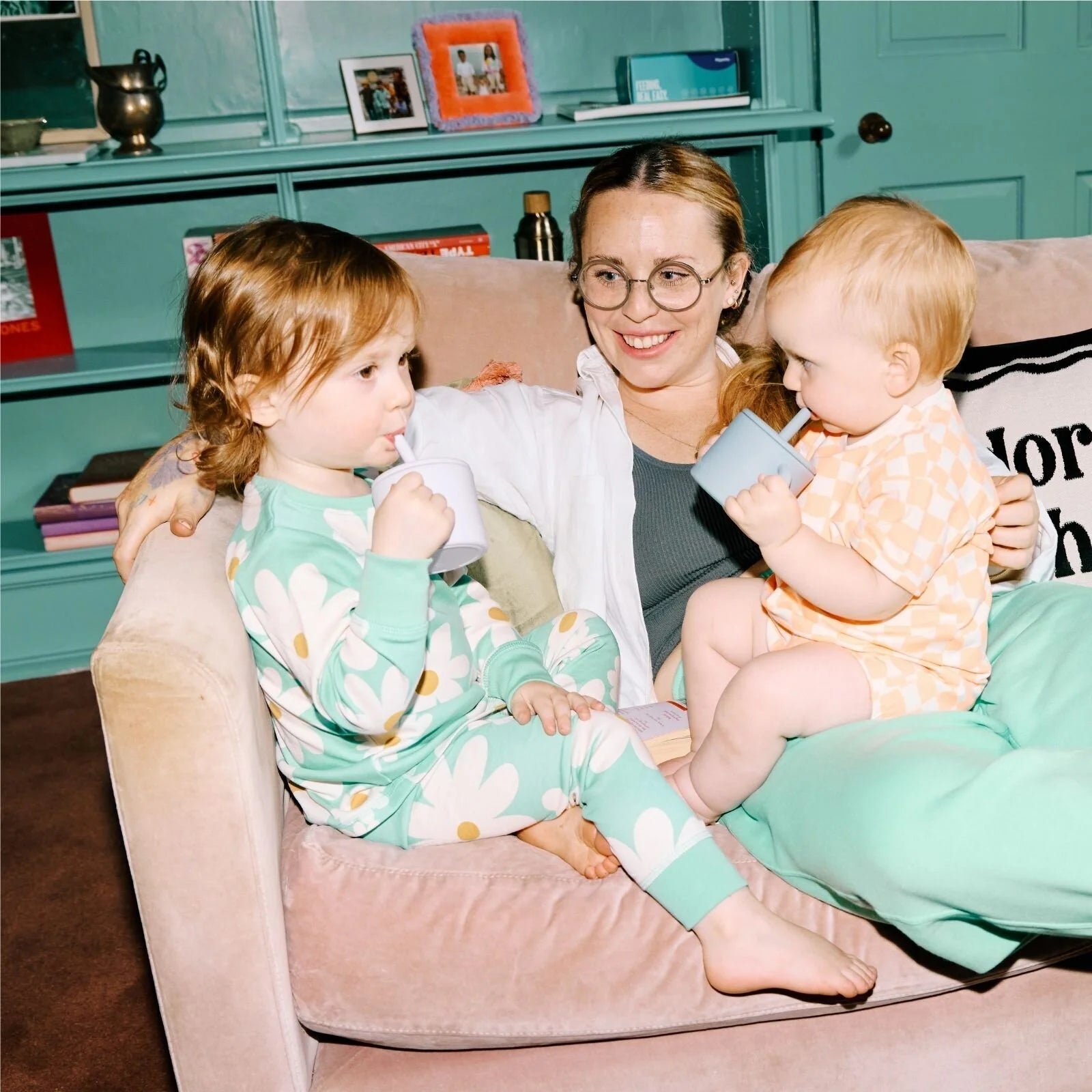 Pippeta Silicone Cup with Straw - Aqua Blue - ebebek - Black Friday