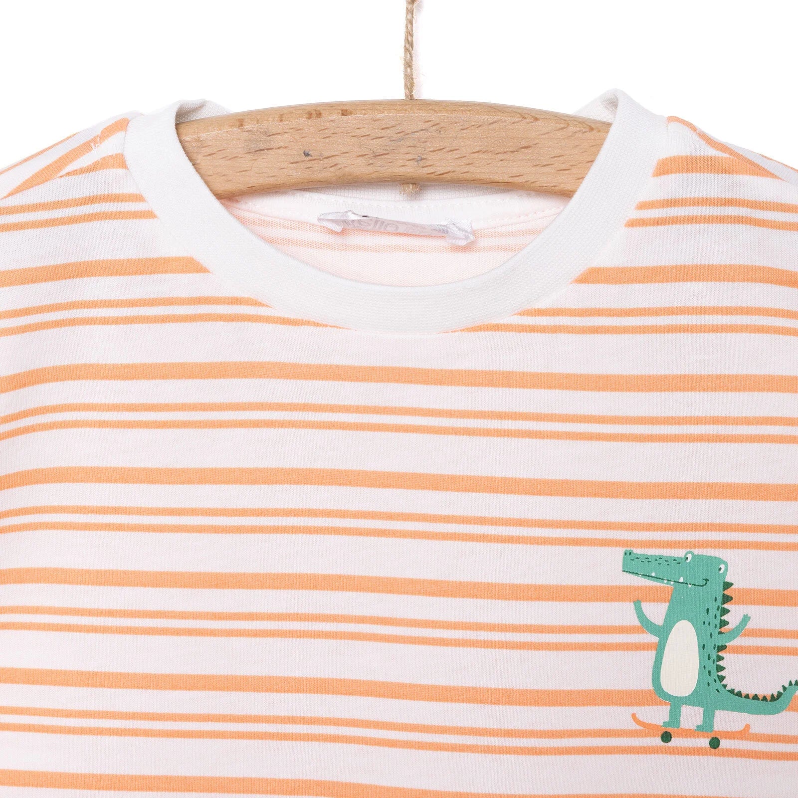 HelloBaby Crocodile Boy T-shirt - Ecru - ebebek - Black Friday