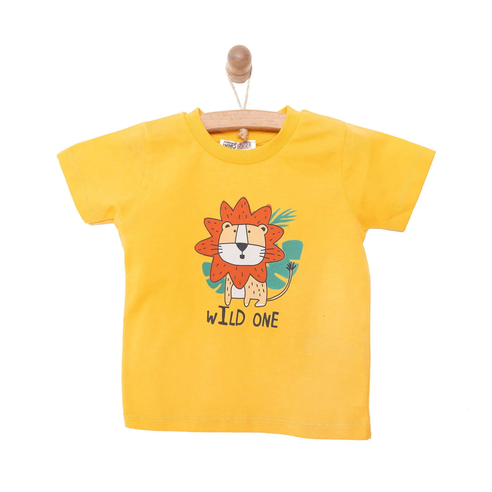 HelloBaby Basic Lion Printed Tshirt - Yellow - ebebek - Black Friday