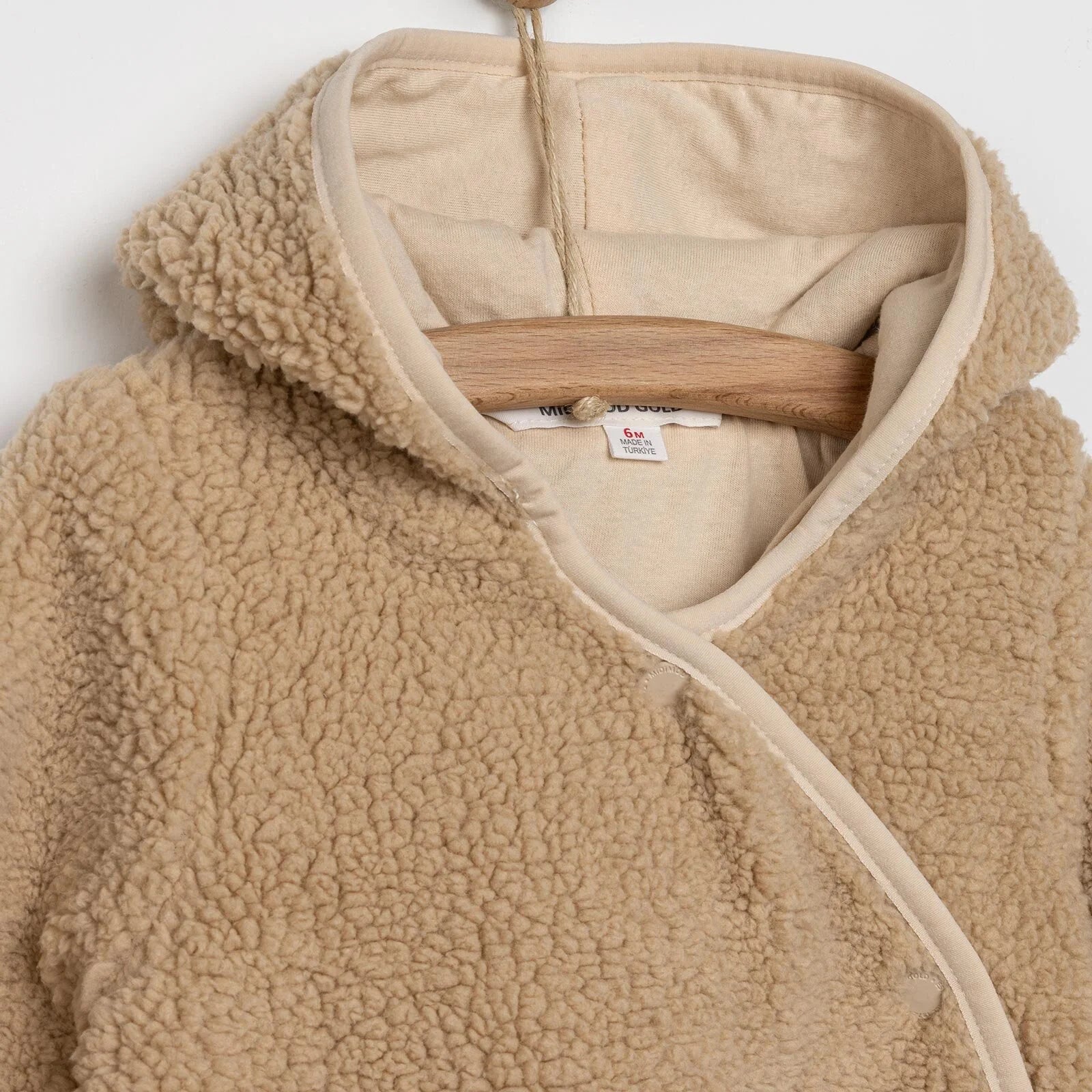 Midimod Newborn Unisex Welsoft Footed Jumpsuit - Light Brown - ebebek - Black Friday