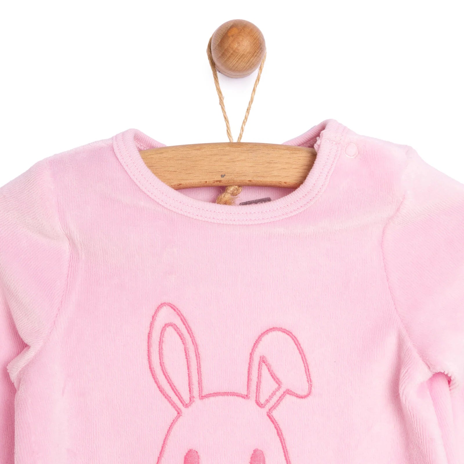 HelloBaby Newborn Baby Girl Velvet Footed Jumpsuit - Pink - ebebek - Black Friday