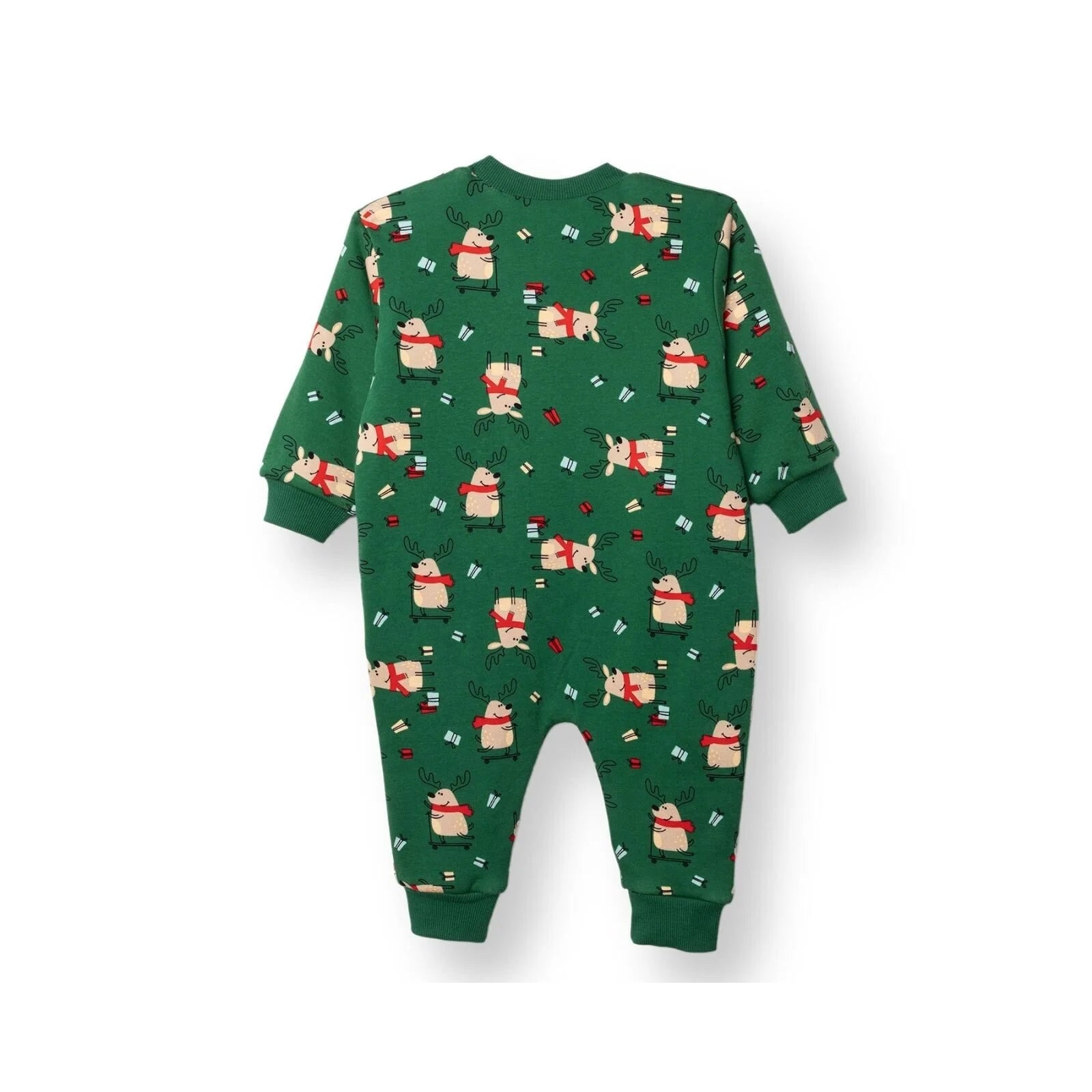 HelloBaby Christmas Baby Boy Sleepsuit - Dark Green - ebebek - Black Friday