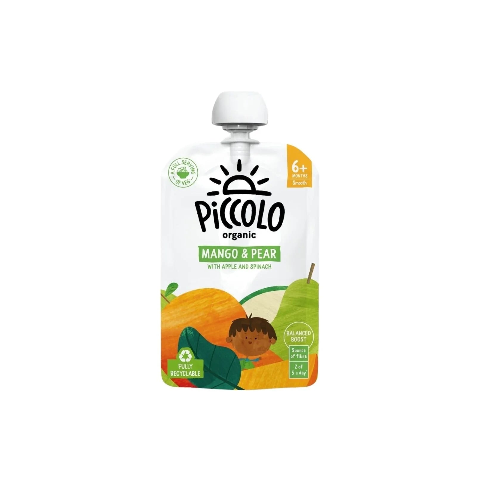 Piccolo Organic Mango Pear & Spinach 6+ months 100g - ebebek - Black Friday