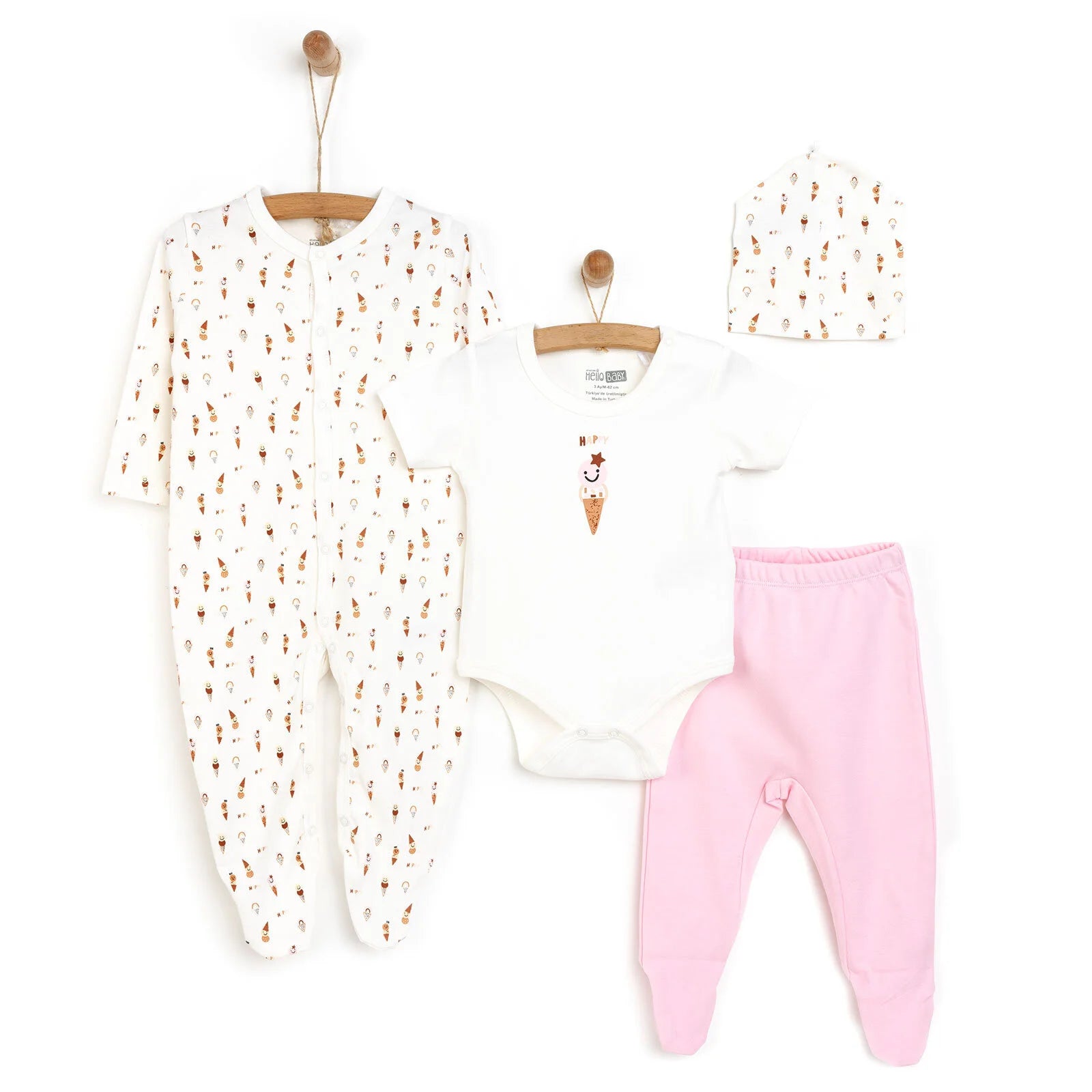 HelloBaby Newborn 4 Pcs Hospital Pack - Pink - ebebek - Black Friday