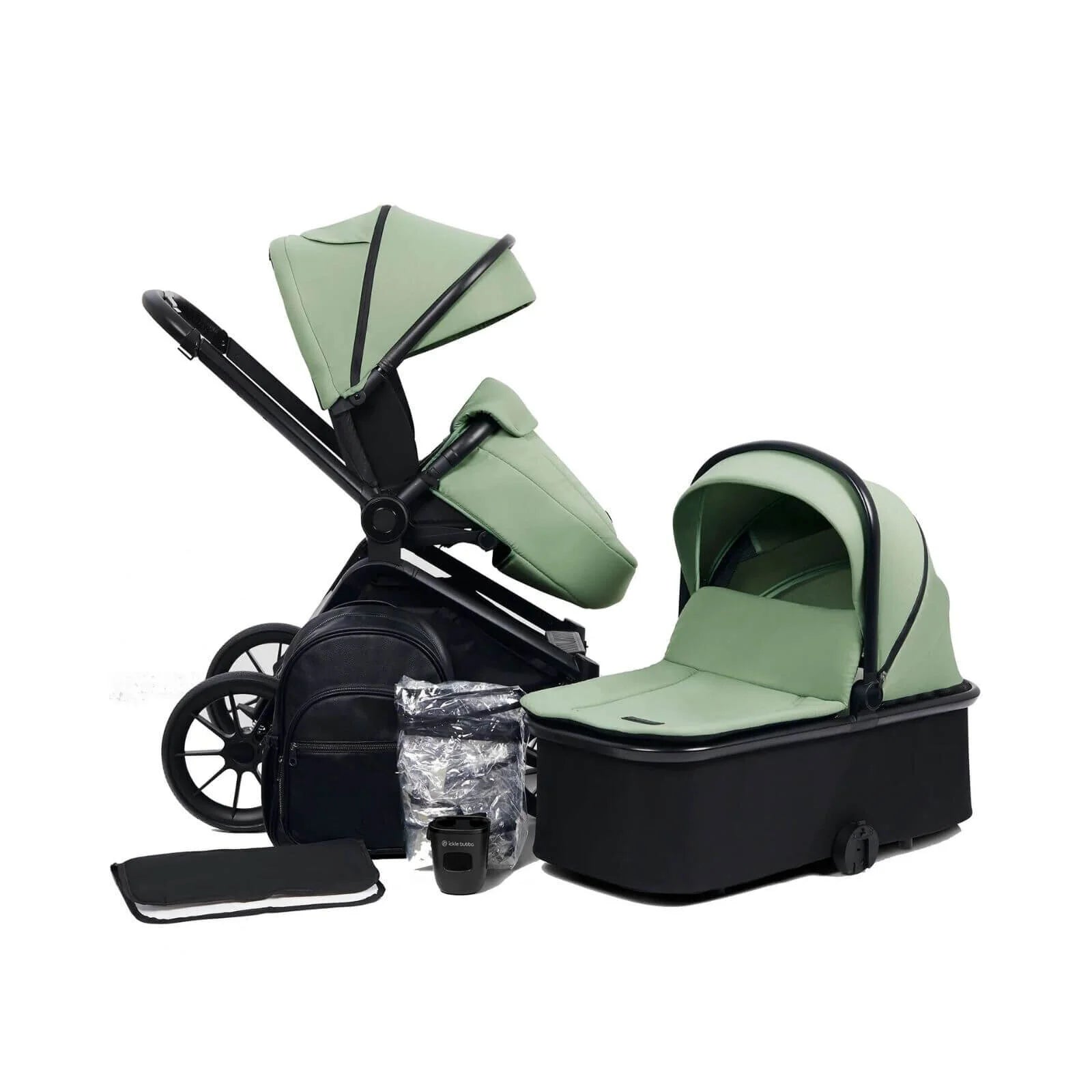 Ickle Bubba Altima Pram 9 pcs - Sage Green - ebebek - Black Friday