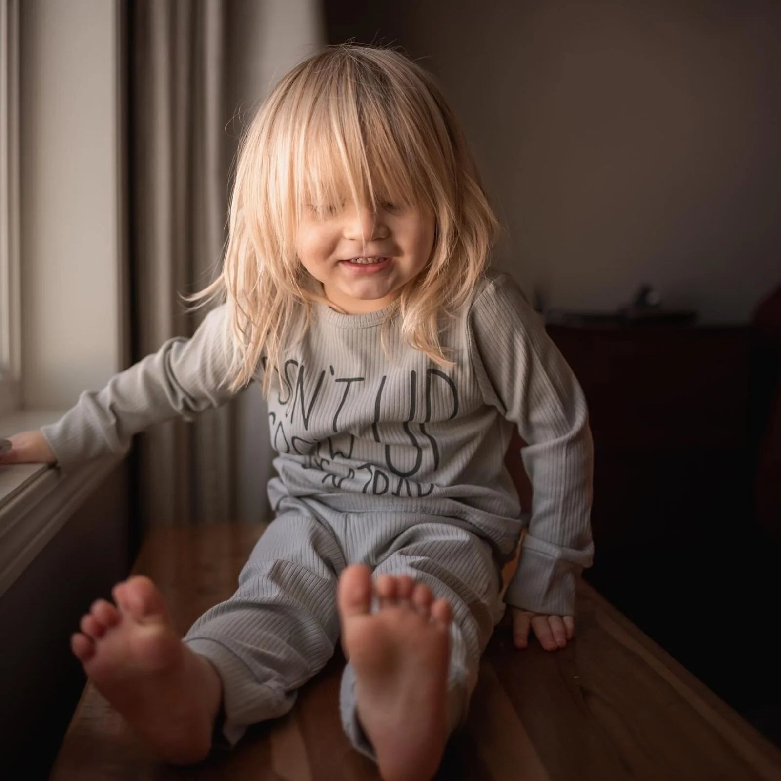 Antebies Dont Grow Up Rib Pyjama Grey - ebebek - Black Friday