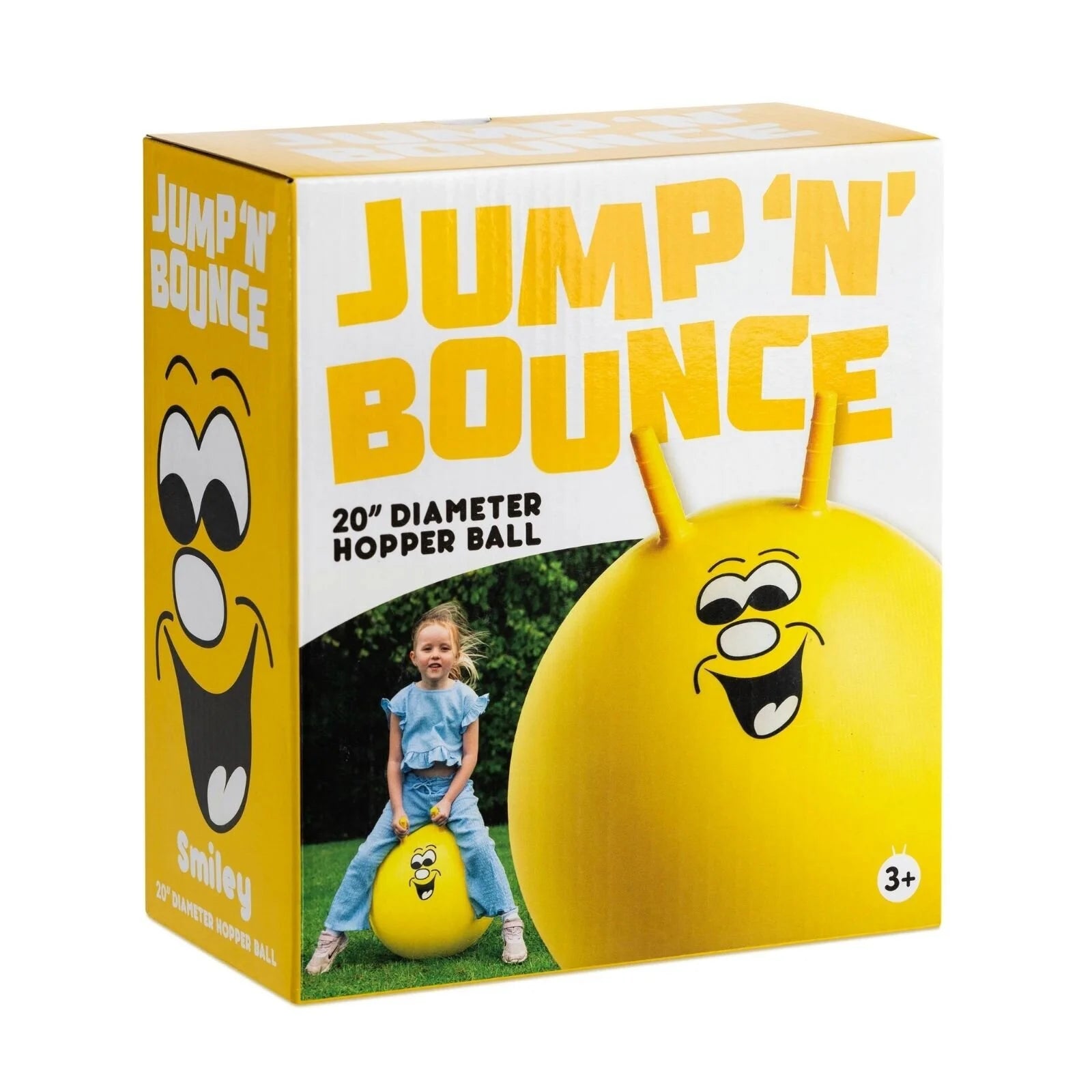 Jump 'N' Bounce Smiley Hopper 50cm - Yellow - Jump n Bounce - ebebek