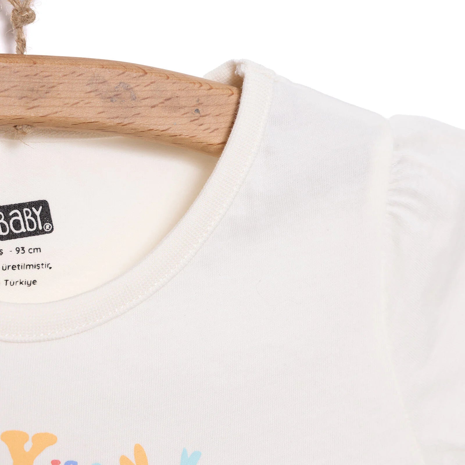 HelloBaby Basic Girl Flower Printed Tshirt - Ecru - ebebek - Black Friday