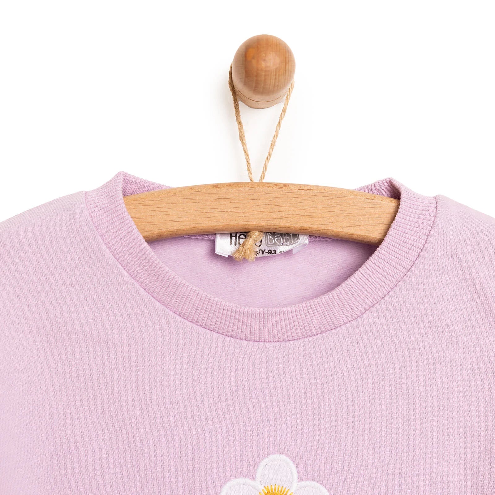 HelloBaby Baby Girl Sweatshirt Footless Bottom 2 pcs - Lilac - ebebek - Black Friday