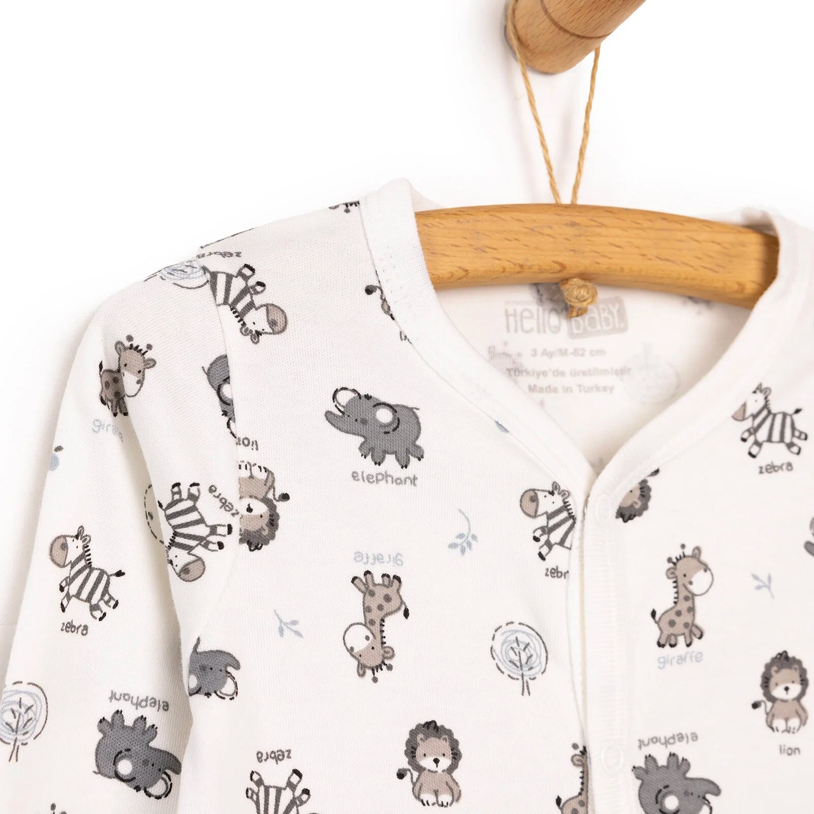 HelloBaby Newborn Baby Cute Animals Romper - Ecru - ebebek - Black Friday