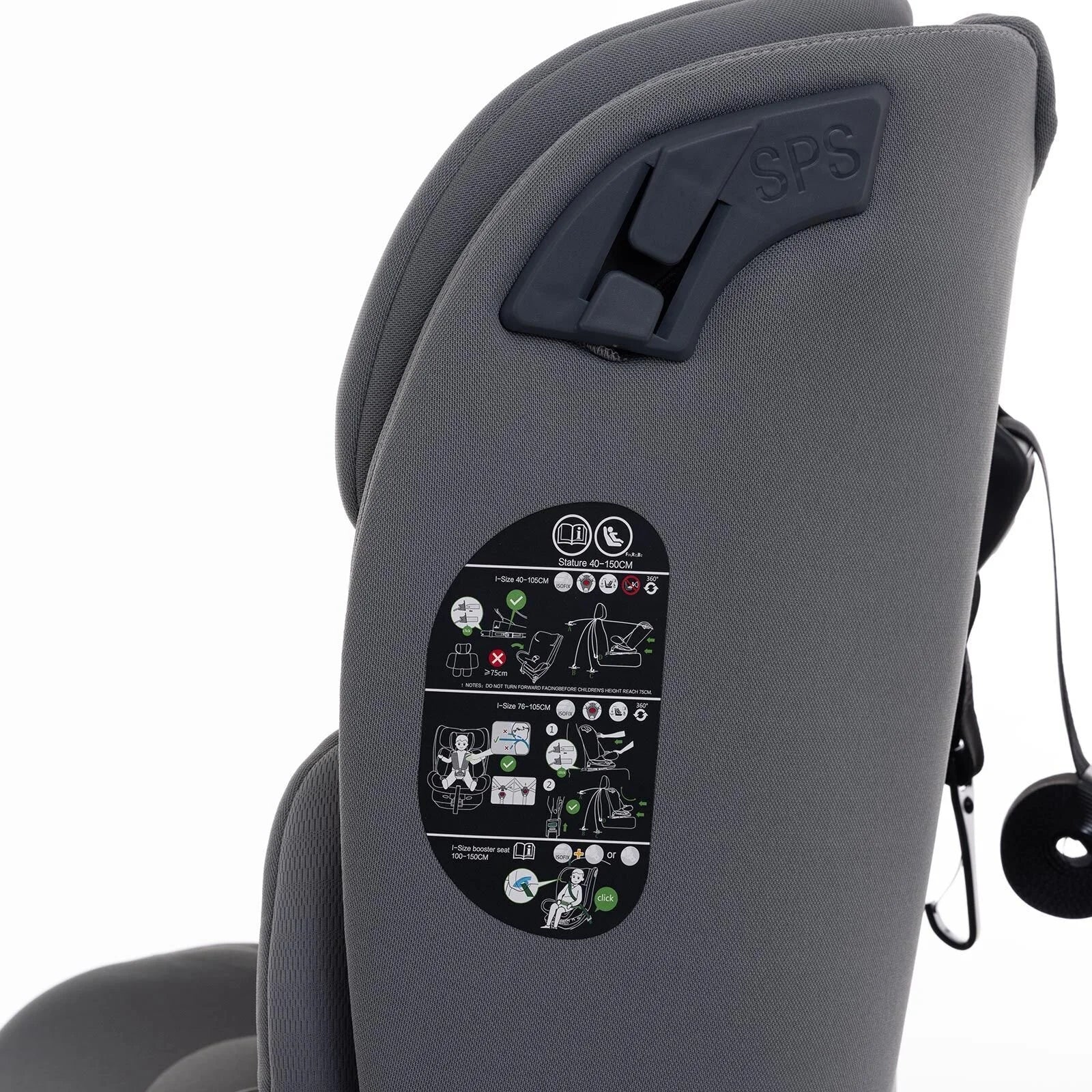 baby plus Pixi i - Size Car Seat - Grey - baby plus - ebebek