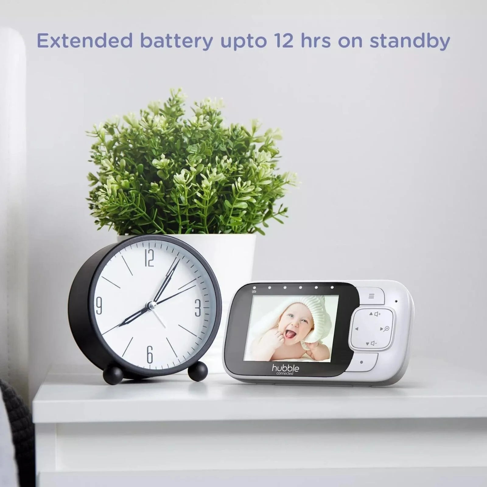 Hubble Nursery View Glow - 2.8" Video Baby Monitor White - ebebek - Black Friday