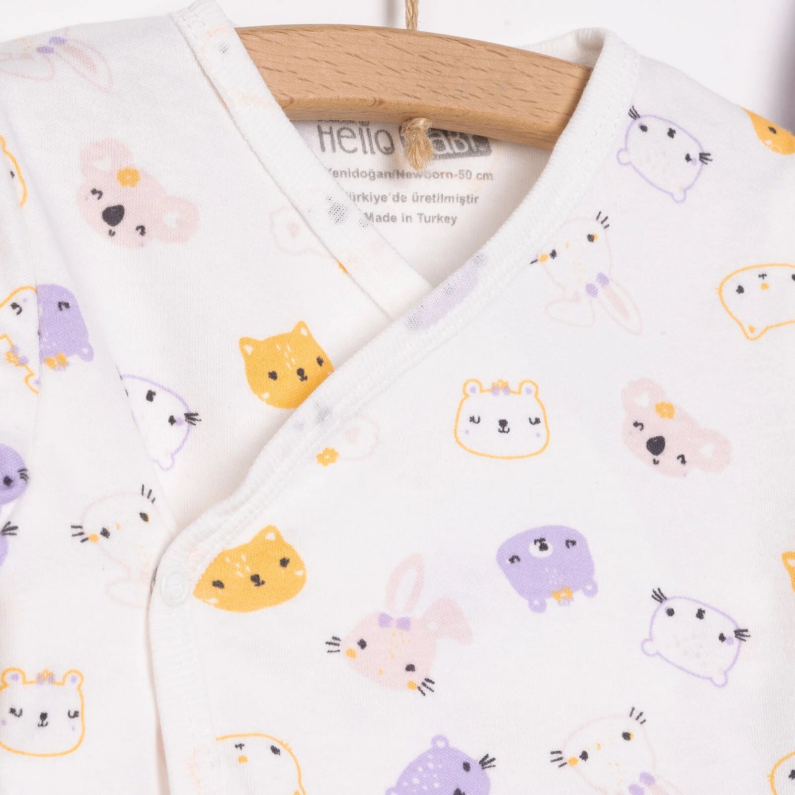 HelloBaby Newborn Baby Girl Body - Footed Bottom - Hat - Ecru - ebebek - Black Friday