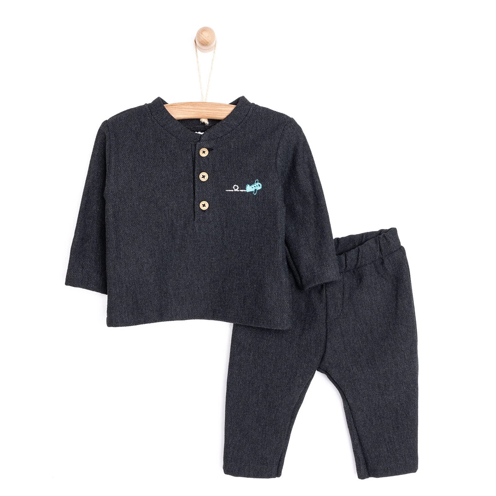 Krenn Basic Jogging Set - Anthracite melange - ebebek - Black Friday