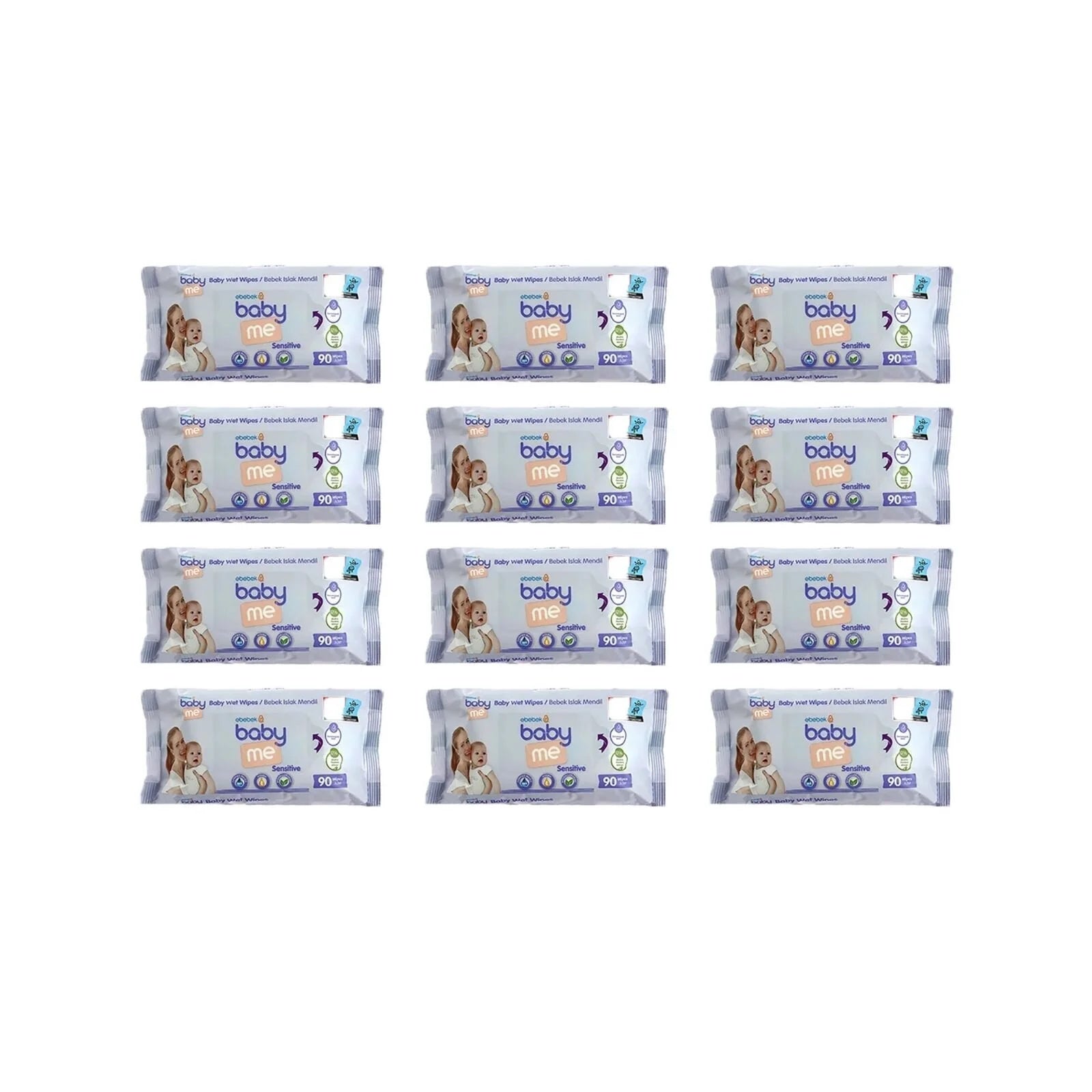 baby me Sensitive Baby Wipes 12x90 pcs - ebebek - Black Friday