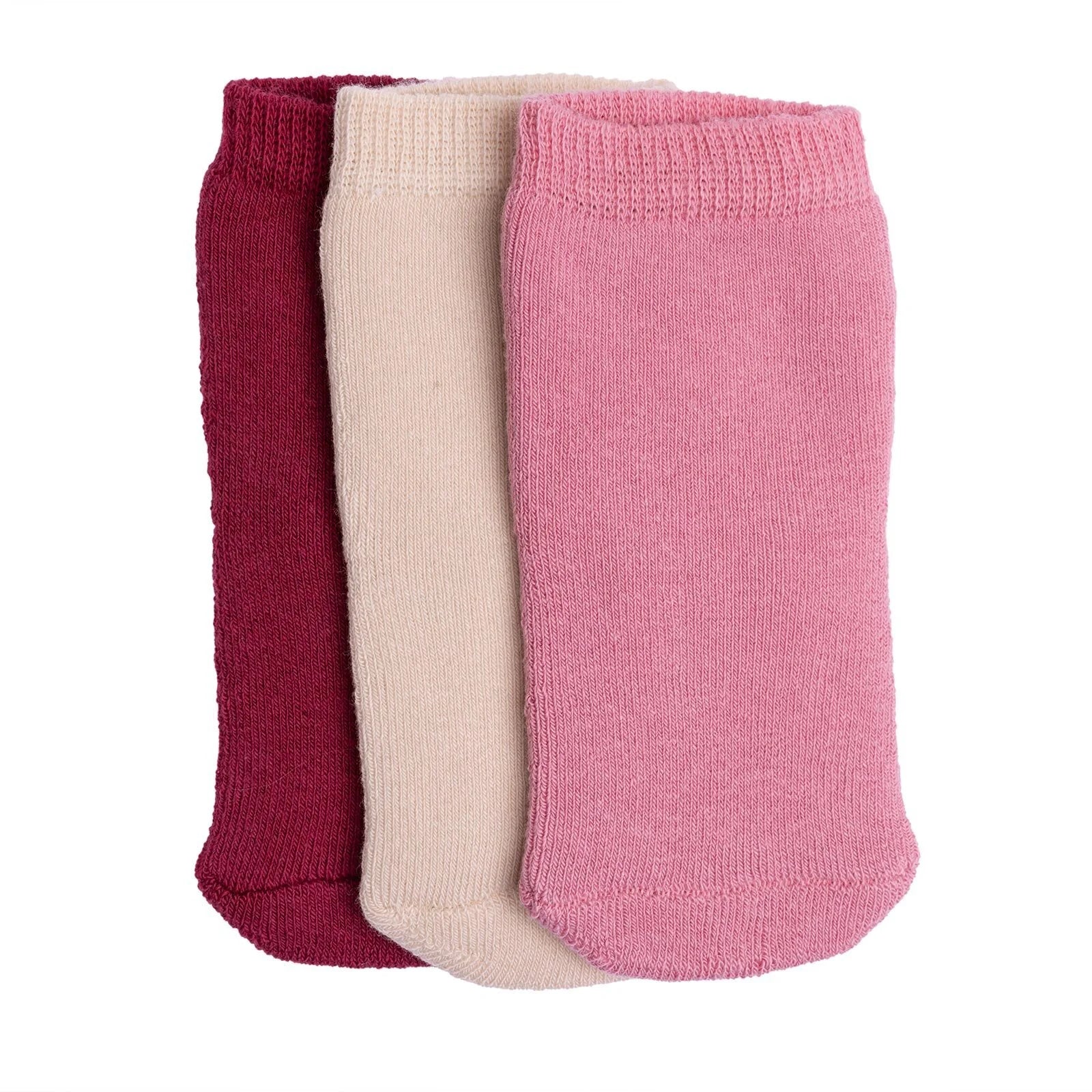 HelloBaby Girl Chenille Socks 3 Pack - Light Rose - ebebek - Black Friday